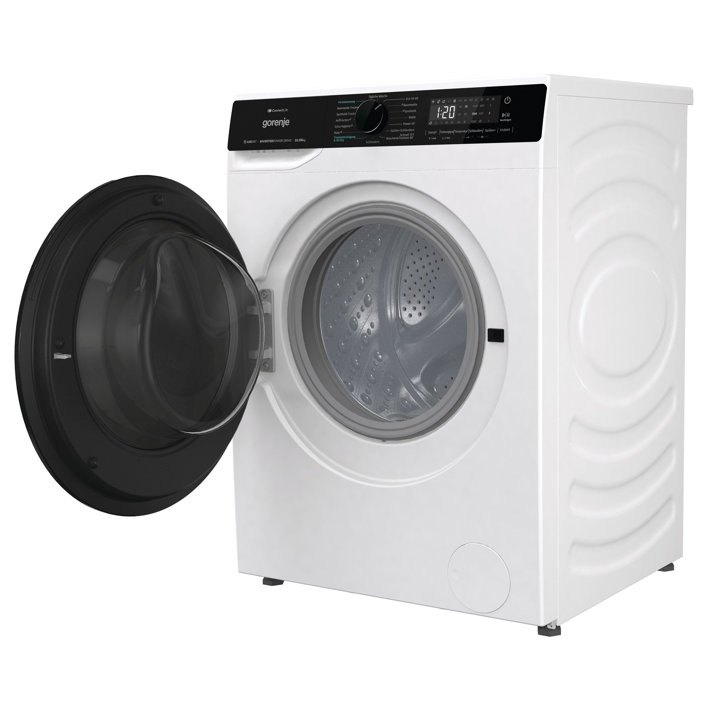 GORENJE Waschtrockner WD2PA1X64ADW/DE, 10,5 kg, 6 kg, 1400 U/min, Energieklasse A-20%