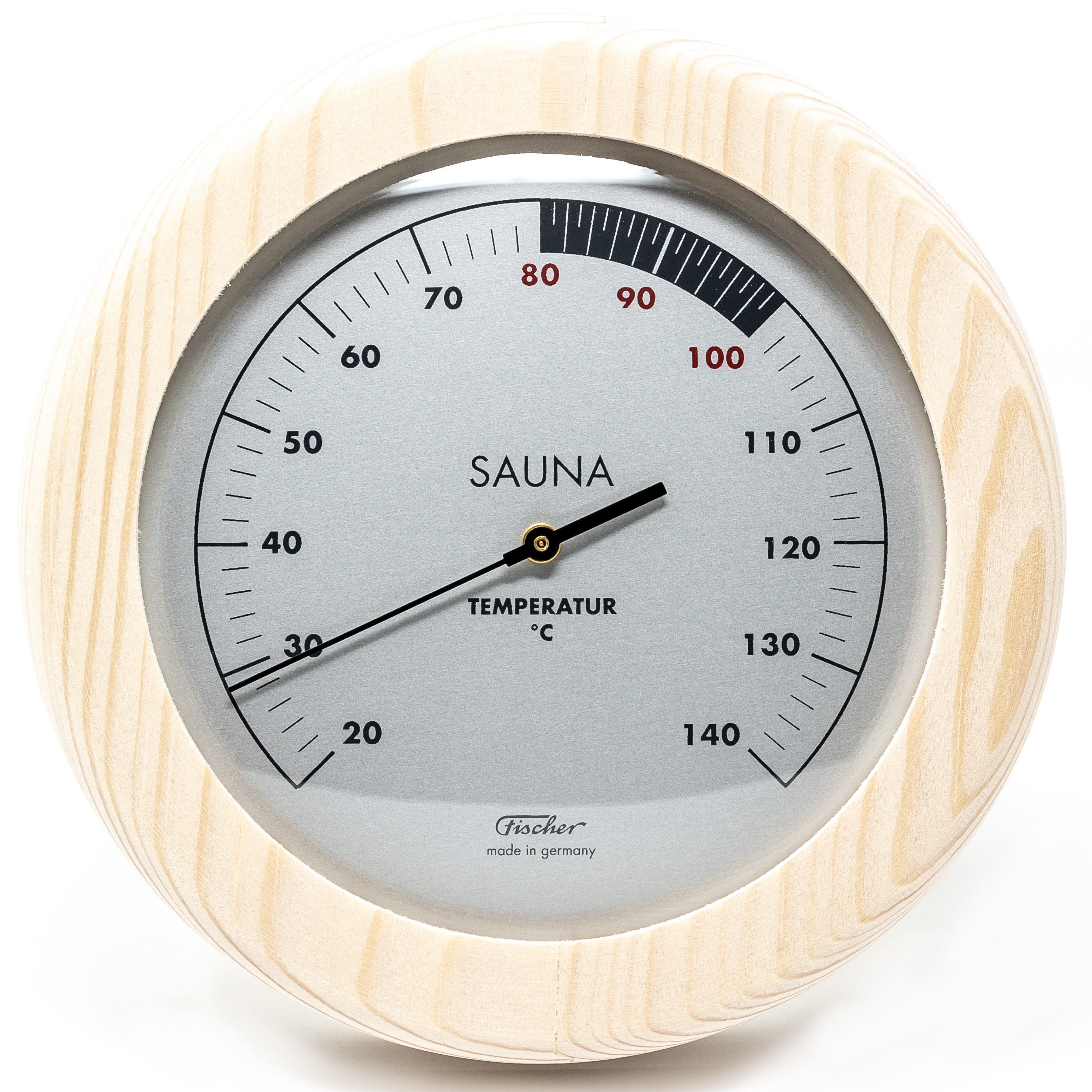 Fischer Raumthermometer Fischer 196T-03 Sauna-Thermometer Made in Germany