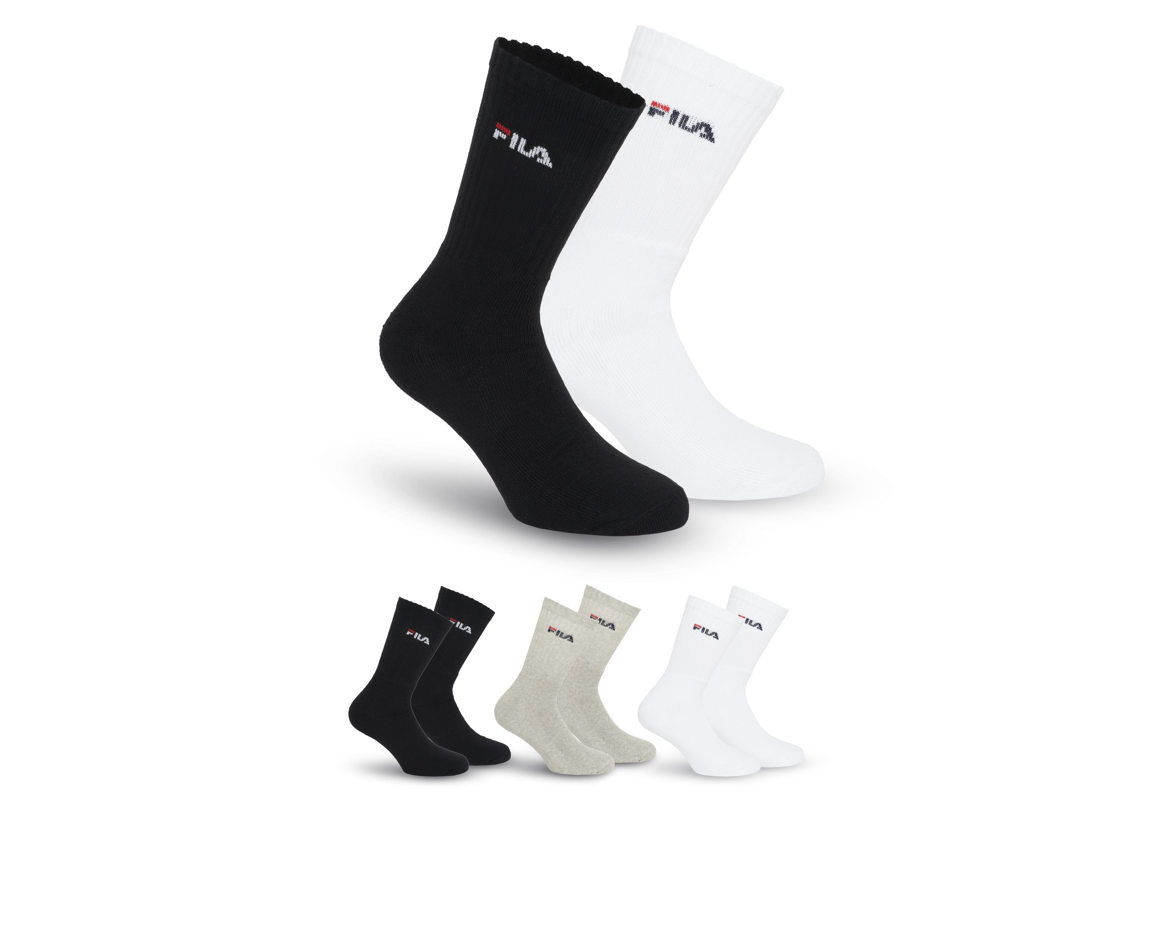 Fila Tennissocken UNISEX CREW TENNIS FULL TERRY SOCKS (3-Paar) mit dezentem günstig online kaufen
