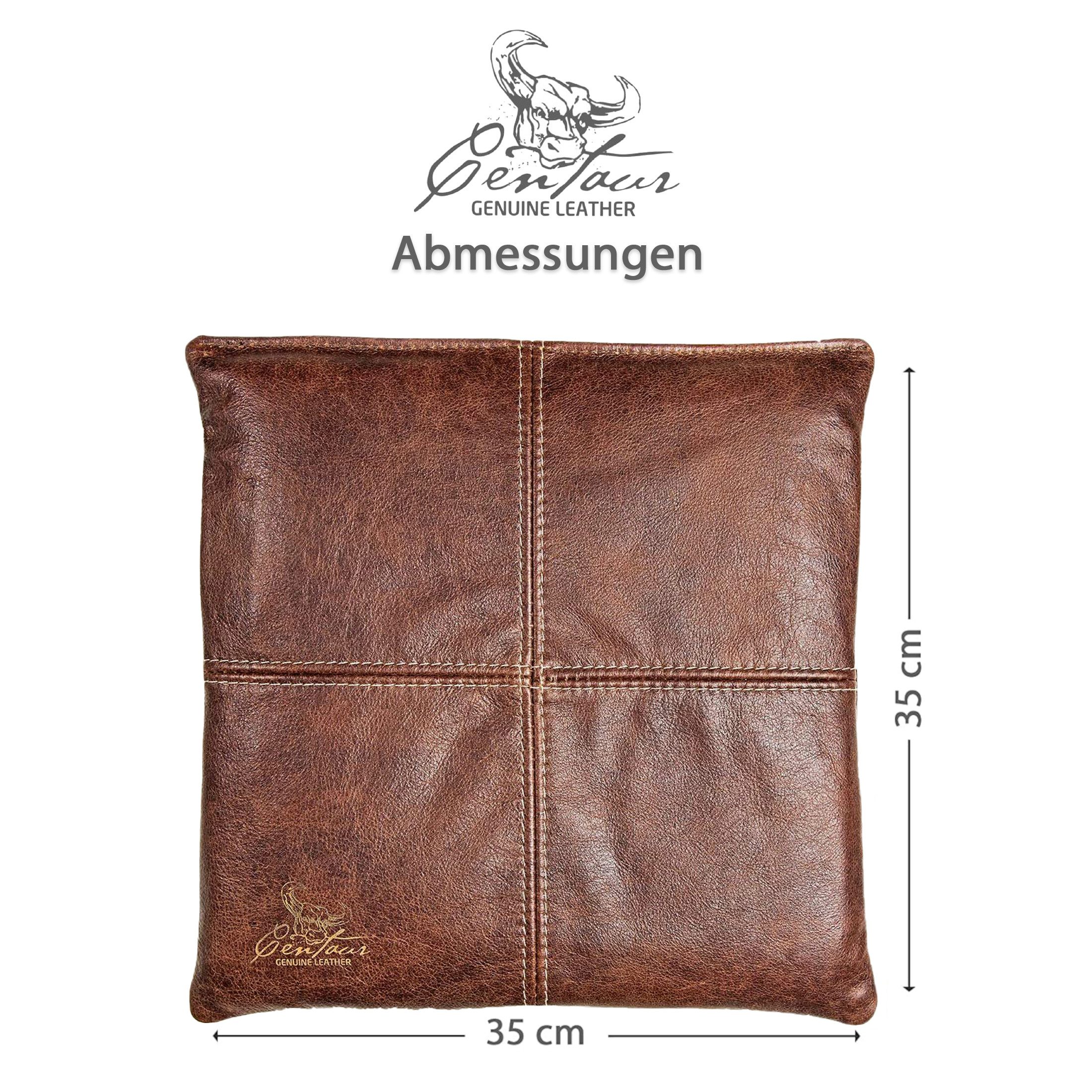 Centaur Sitzkissen aus echtem Leder, Sitzkissen, Hochwertiges Leder, echtes Rindleder, Antirutschfunktion, Handarbeit