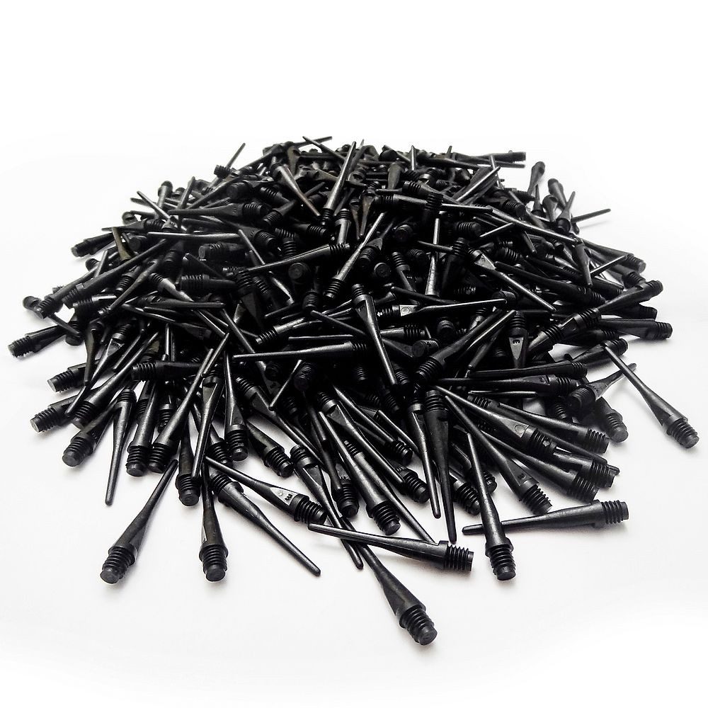 Kings Dart Softdarts Dartspitzen 2BA, Schwarz, Sehr elastisch und formstabil