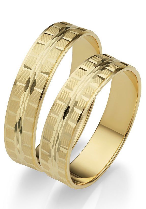 Firetti Trauring Schmuck Geschenk Gold 375 Hochzeit Ehering "LIEBE", Made in Germany | Trauringe