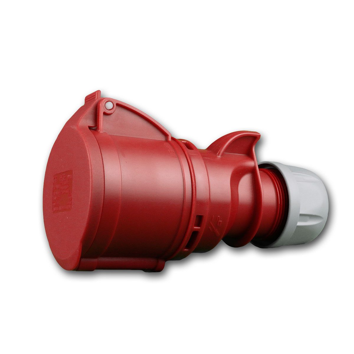 world-trading-net CEE-Kupplung CEE-Kupplung "Shark", 32A, rot IP44 Kraftsteckdose