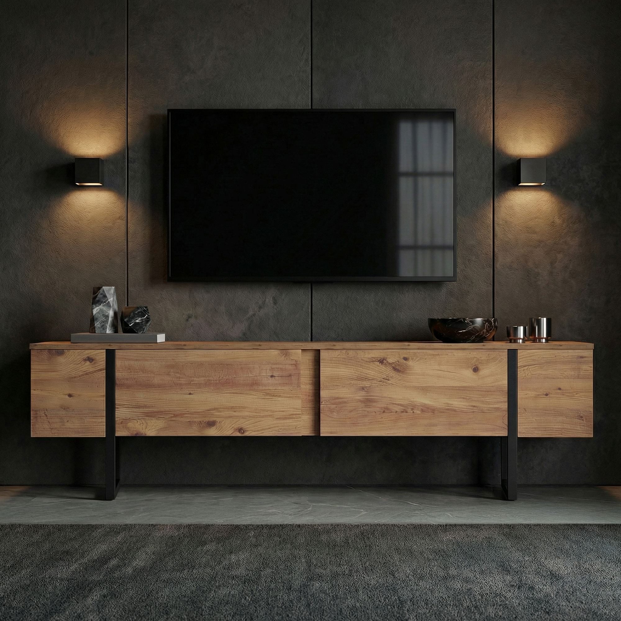 Skye Decor TV-Board Boho Design (1 St), Modernes Wohnzimmertv-Möbel, Breite : 180 cm