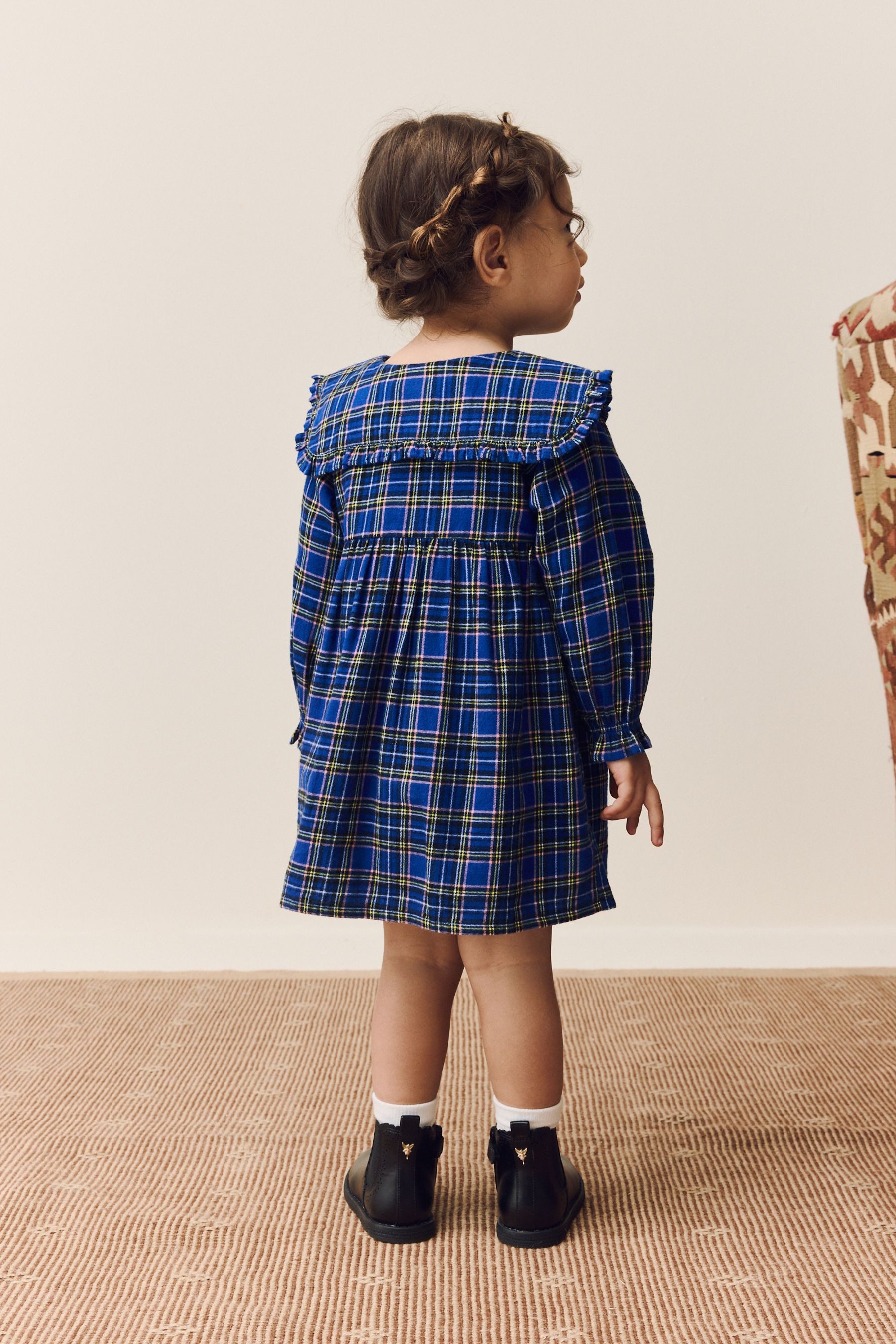 Next Blusenkleid Langarmkleid mit Kragen (1-tlg) günstig online kaufen