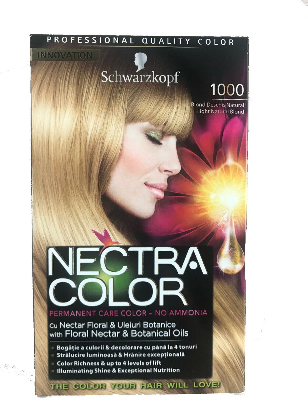 Schwarzkopf Haarcreme Schwarzkopf Nectra Color 1000 Extra Helles Naturblond 3-er Pack, 3-tlg., Haarcoloration