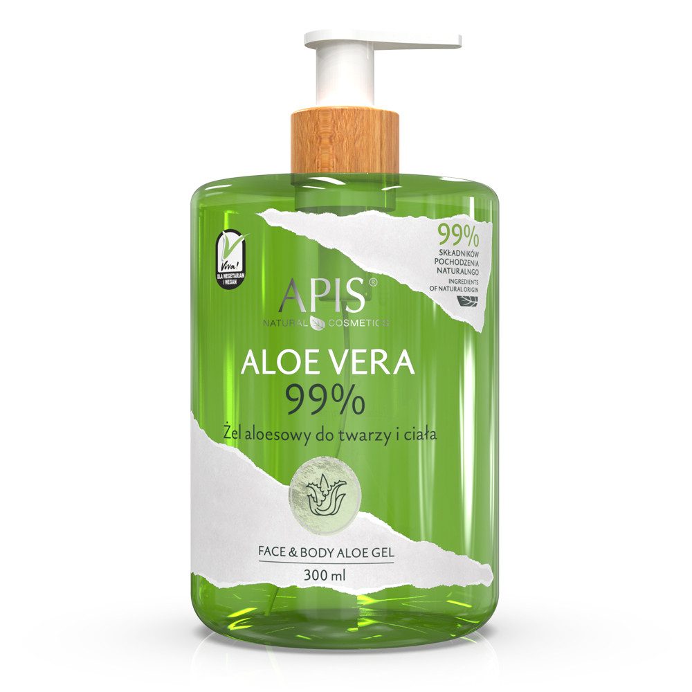 Apis Natural Cosmetics Körpergel APIS NATURAL ALOE VERA, Aloe Vera Gel für Gesicht und Körper