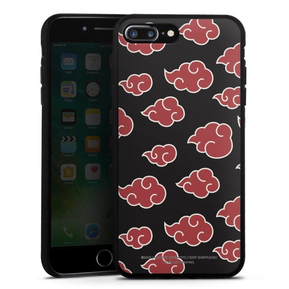 DeinDesign Handyhülle Offizielles Lizenzprodukt Naruto Shippuden Akatsuki Akatsuki Pattern, Apple iPhone 7 Plus Silikon Hülle Bumper Case Handy Schutzhülle