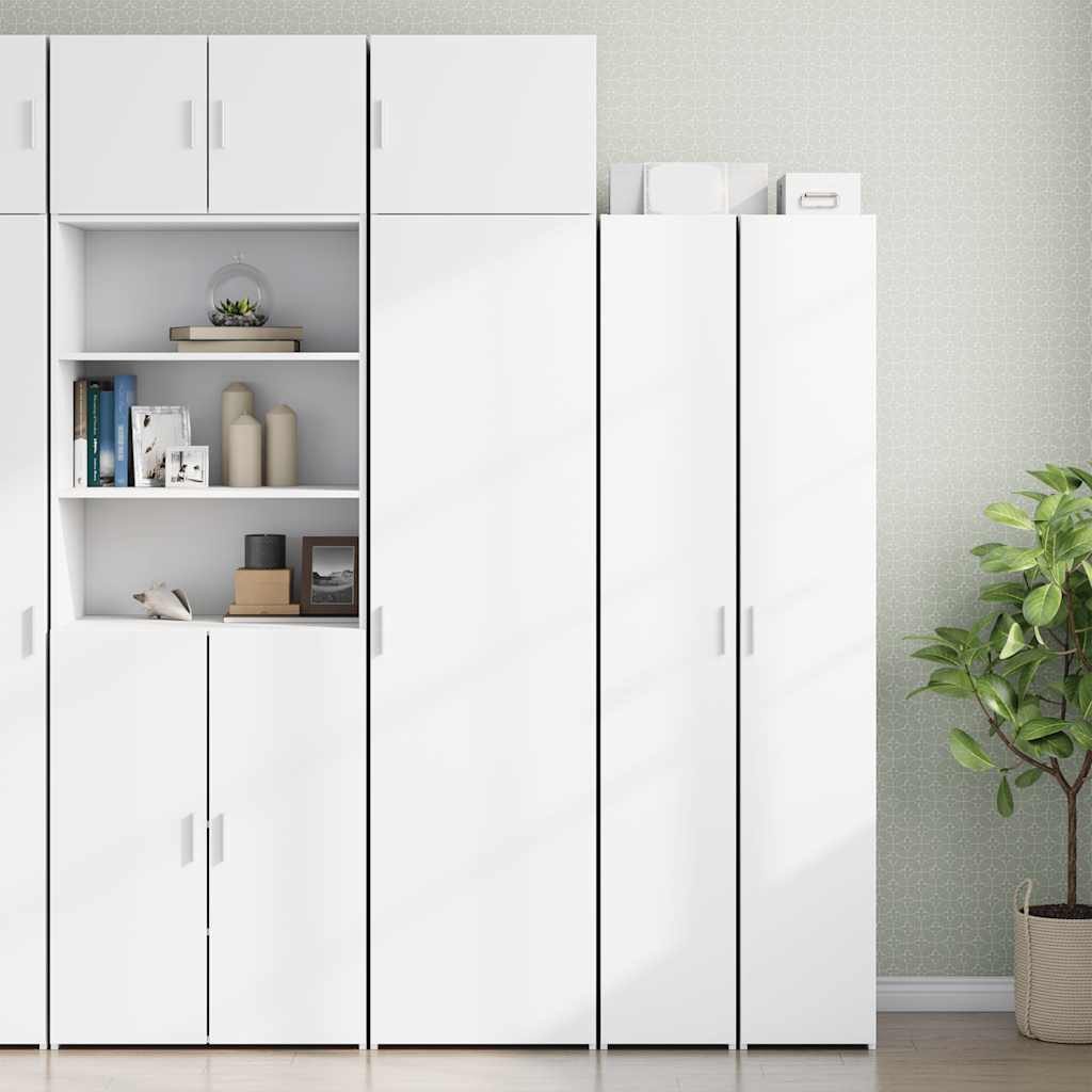 vidaXL Sideboard Hochschrank Schmal Weiß 50x42,5x225 cm Holzwerkstoff (1 St)