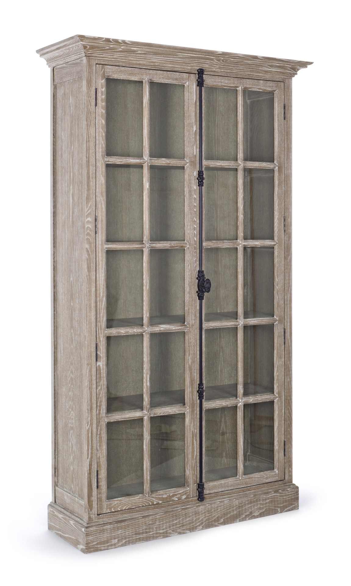 Feeling4Home Vitrine Columbia aus Eschenholz, 2 Türen