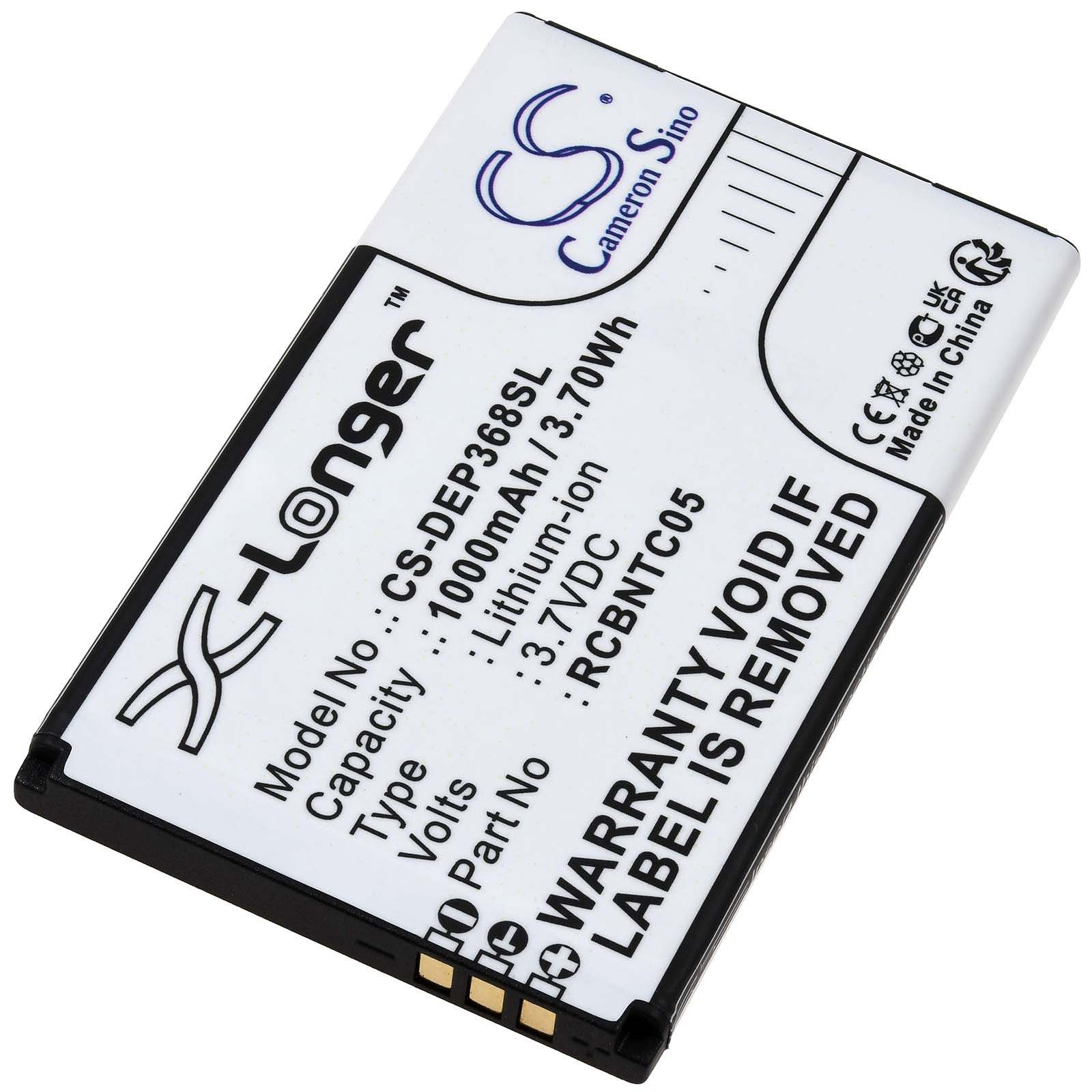 Powery Akku für Doro Primo 368 Handy-Akku 1000 mAh (3.7 V)