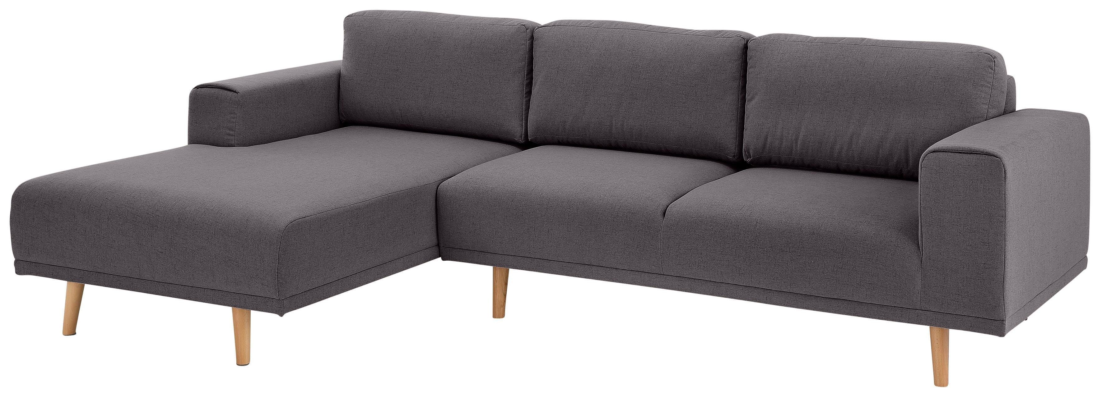 Home affaire Ecksofa Lasse L-Form, im scandinavischen Stil mit Holzfüßen