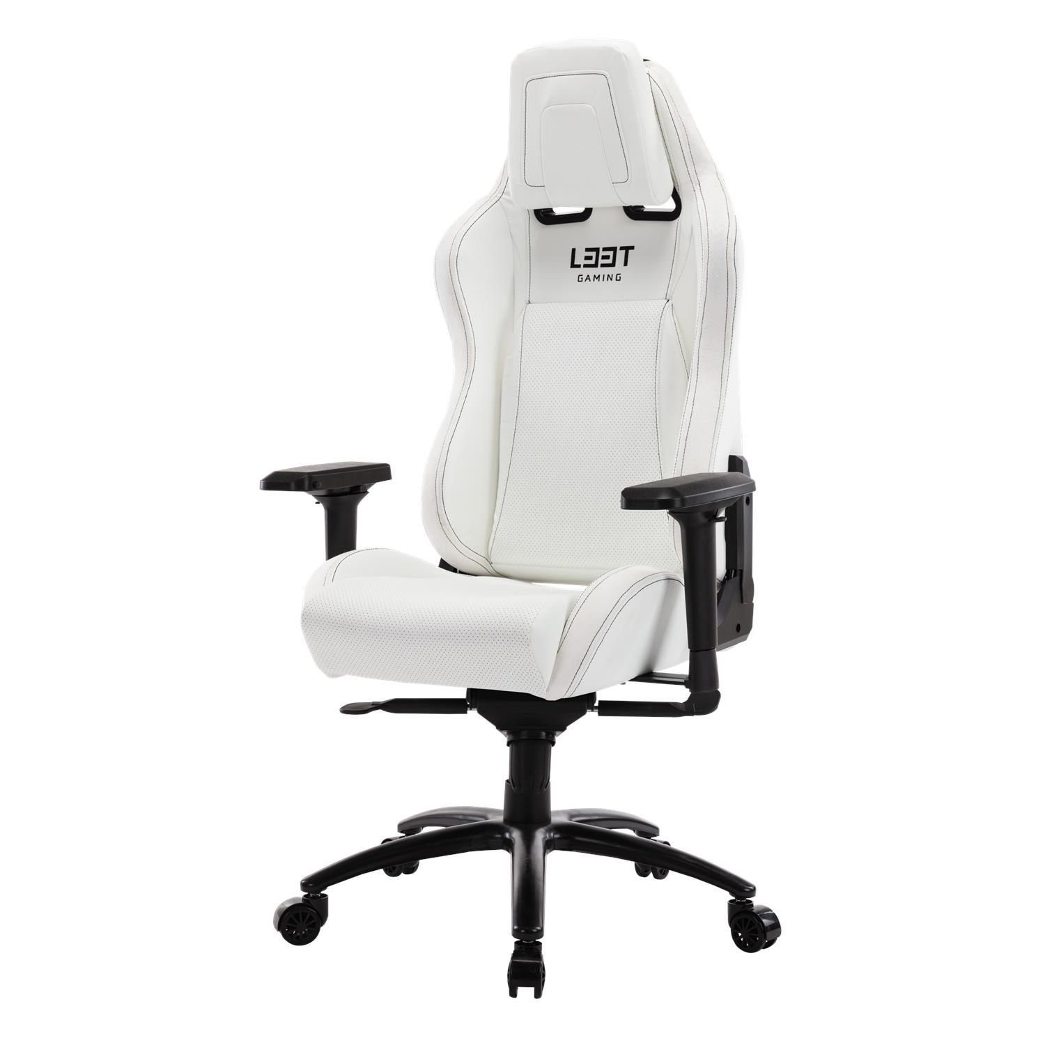 Bürostuhl bis Racing Set), Gaming L33T höhenverstellbar, (kein Stuhl Pro E-Sport Gaming-Stuhl 145kg weiß belastbar Comfort neigbar,