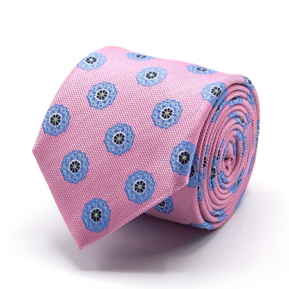 BGENTS Krawatte Seiden-Jacquard Krawatte mit Blüten-Muster günstig online kaufen