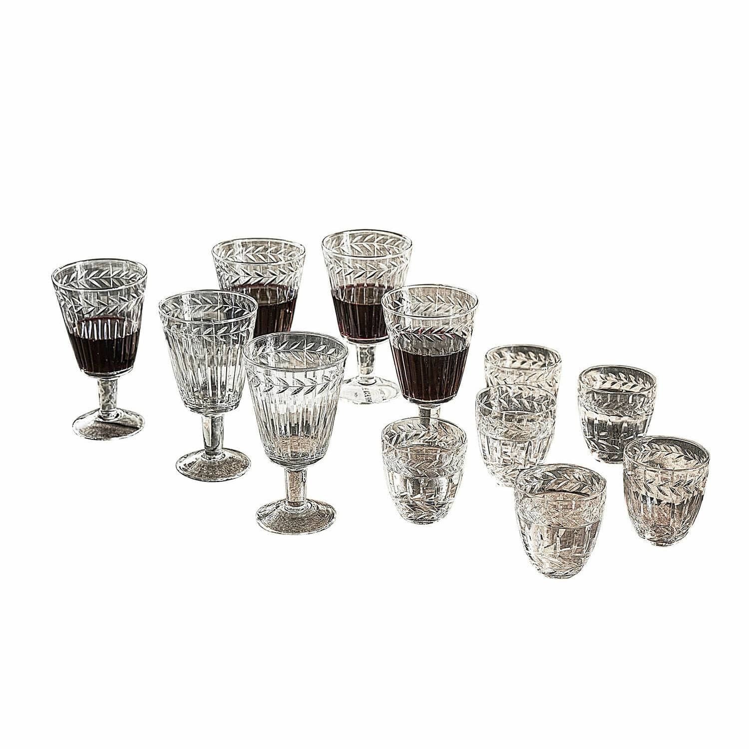 Glas Glas 12er Set Padiès klar