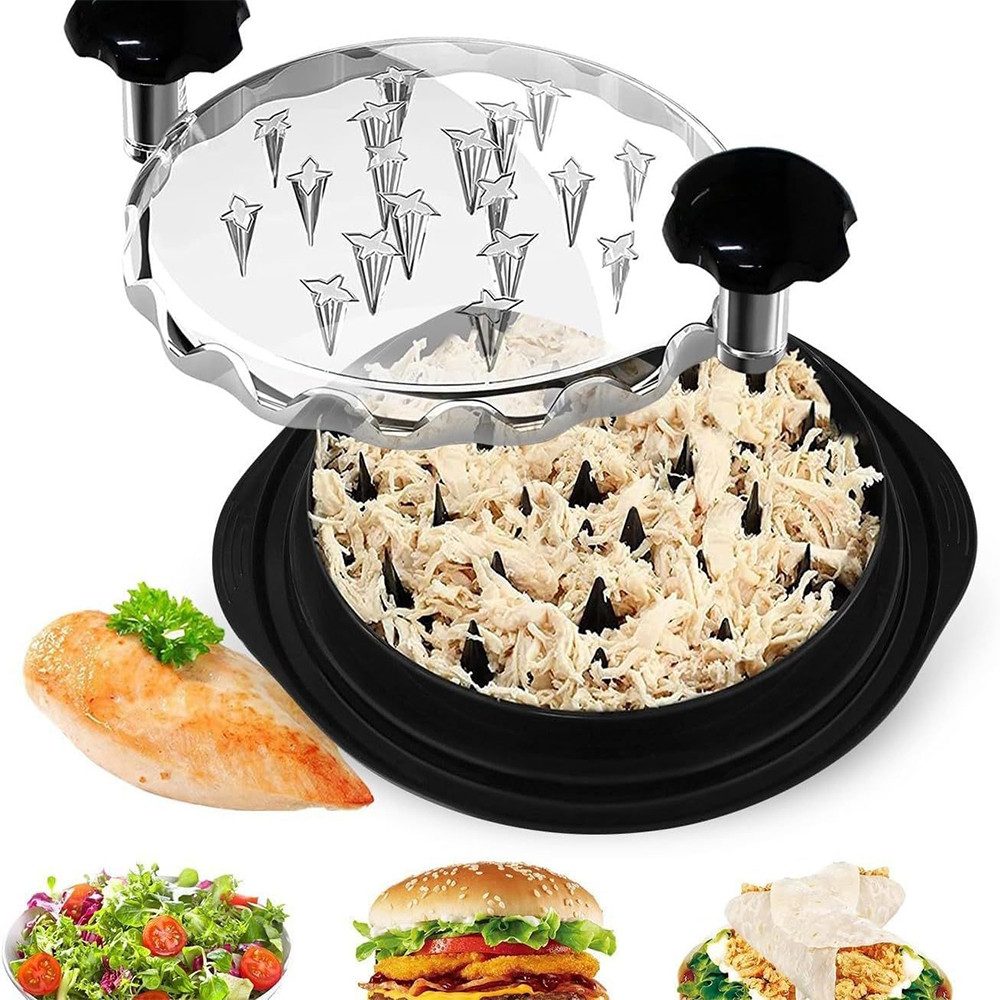 TUWENA Zwiebelhacker Hühnchen Zerkleinerer, 27CM Hähnchenbrust Schredder Werkzeu