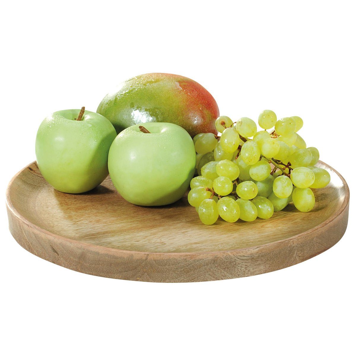 Kesper Tablett Brett zum Schneiden, Servieren, Mangoholz, Ø 30 cm, Kesper, Holz