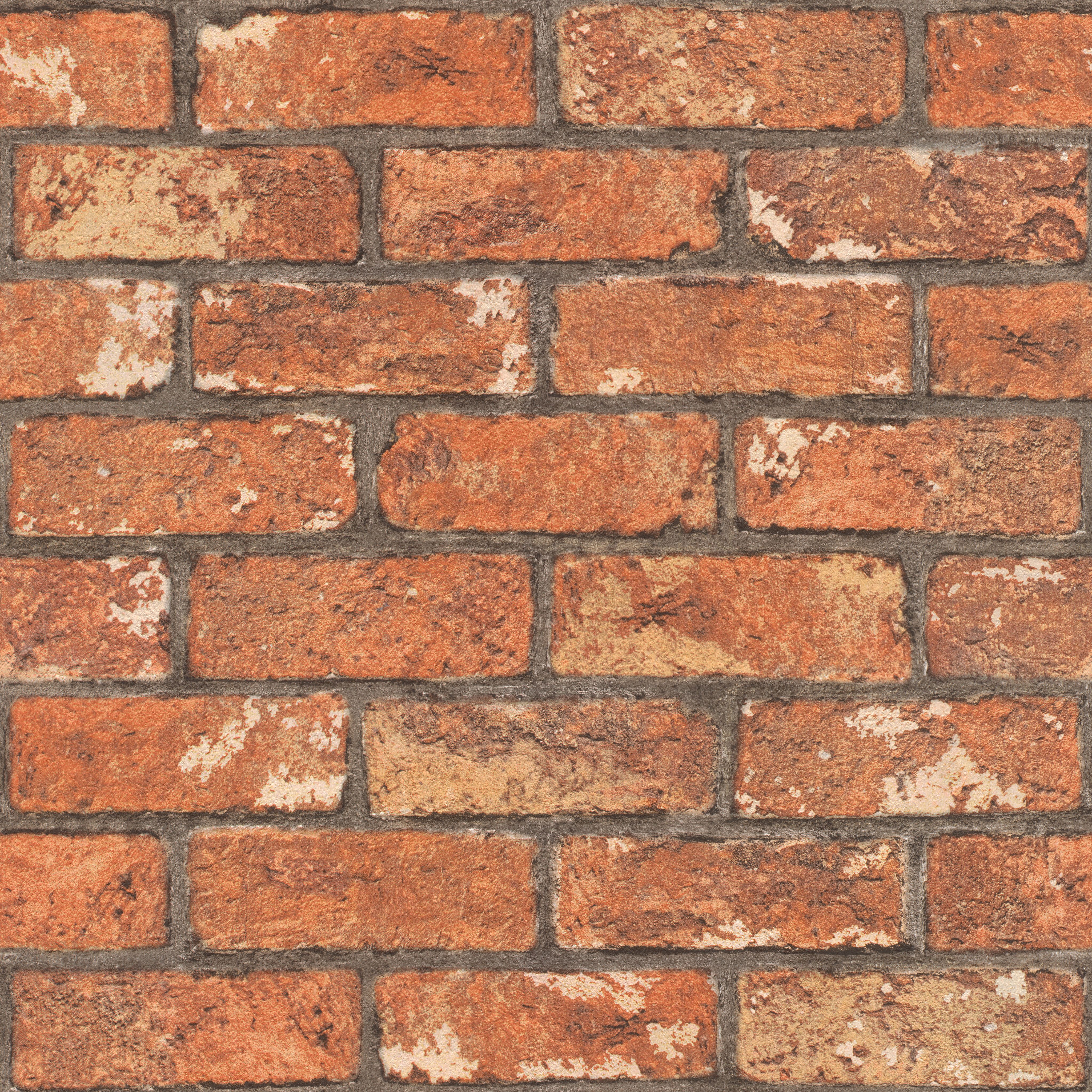 Rasch Papiertapete Papiertapete mit Steinoptik in Rot, glatt, 3D-Optik, Ste günstig online kaufen