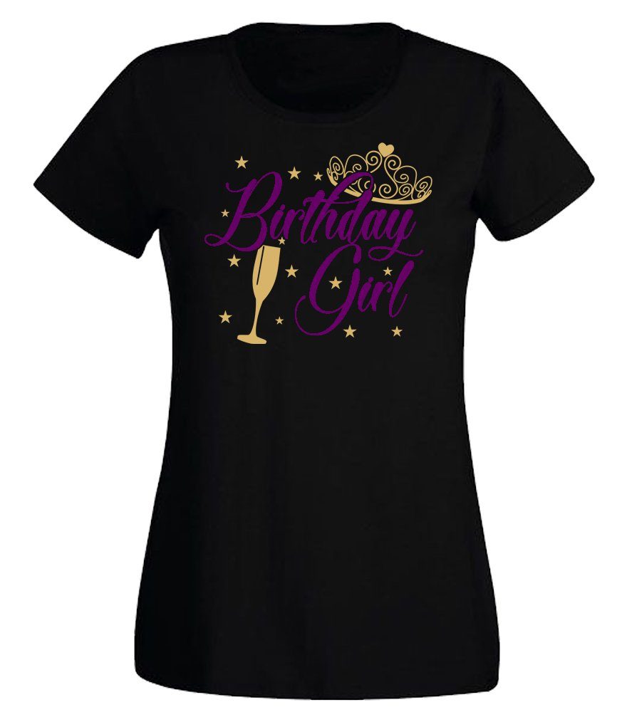 G-graphics T-Shirt Birthday Girl Slim-fit Damen T-Shirt mit Motiv zum Geburtstag