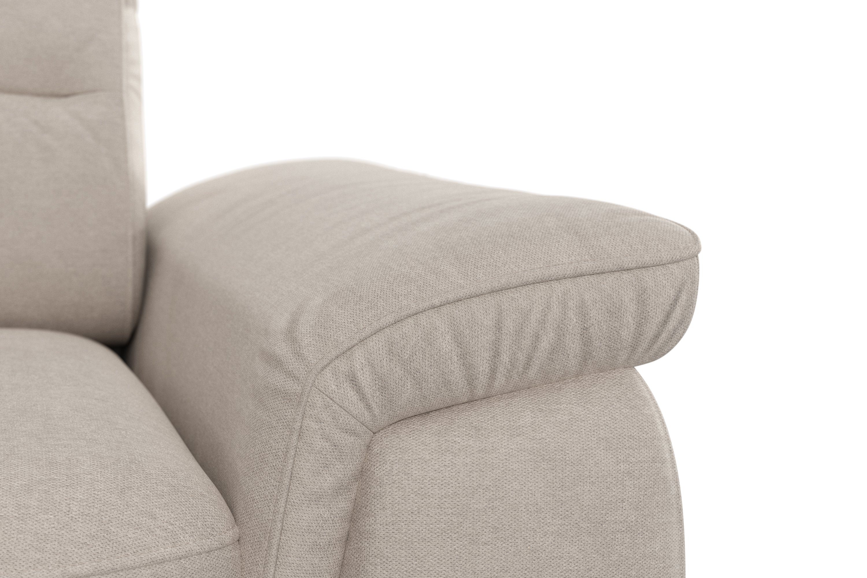 sit&more Ecksofa Sinatra, optinal mit Kopfteilverstellung Metallfüße Armteilfunktion, und