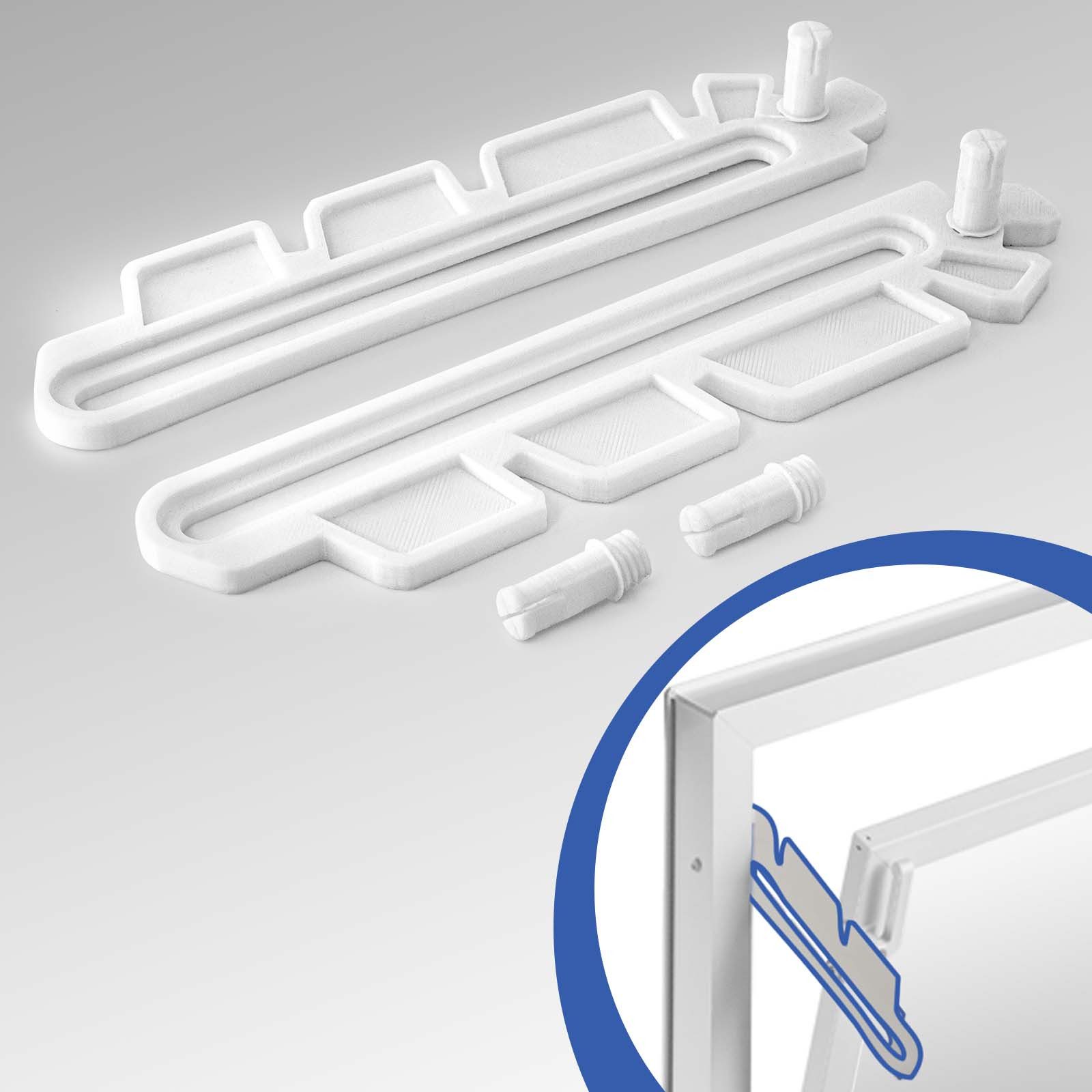 Adapter Universe Kellerfenster Kippschere Ersatzteil Set Weiß Kellerfenster passend für MEA 41 A 288