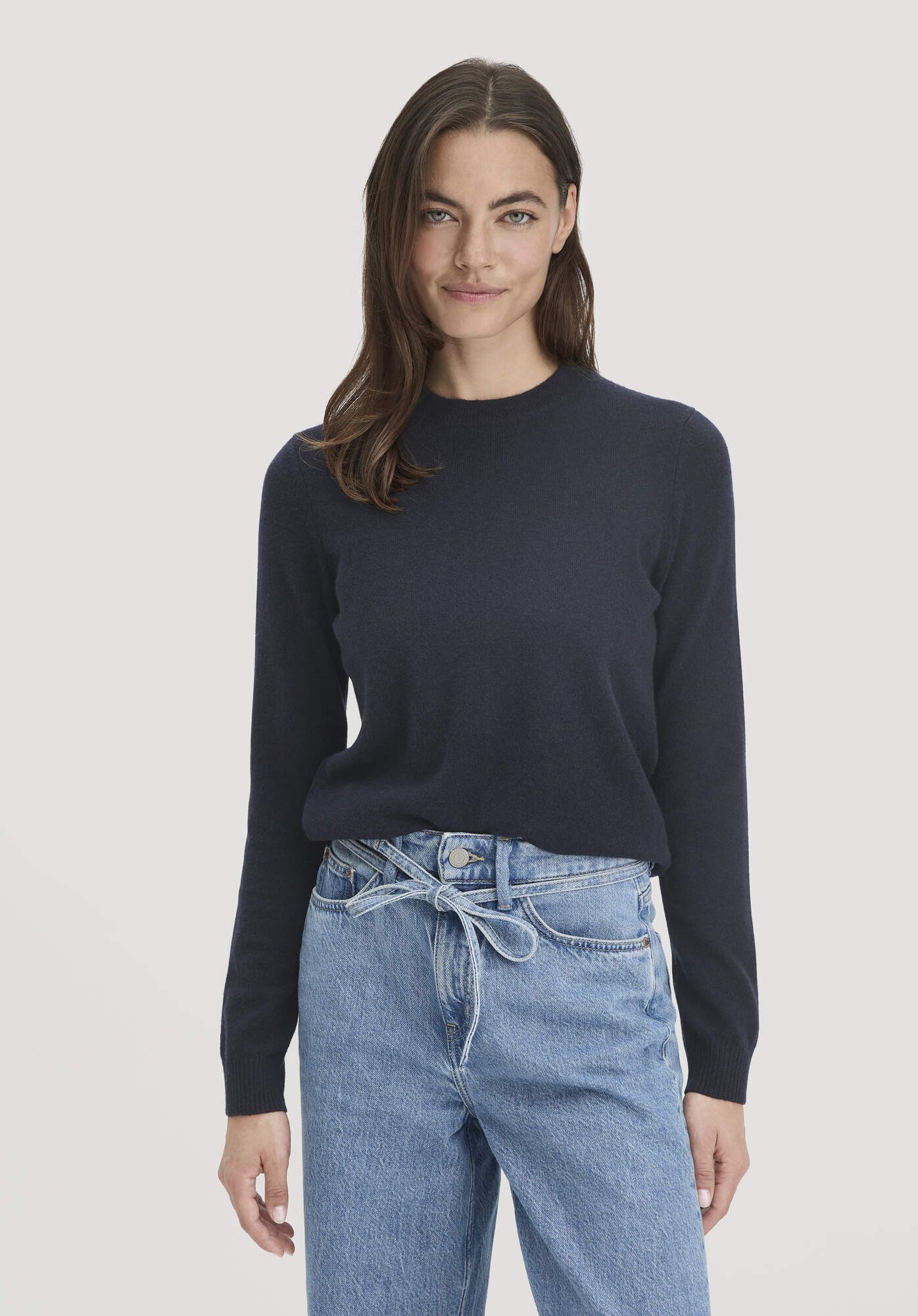 Hessnatur Strickpullover aus Bio-Schurwolle mit Kaschmir (1-tlg) günstig online kaufen