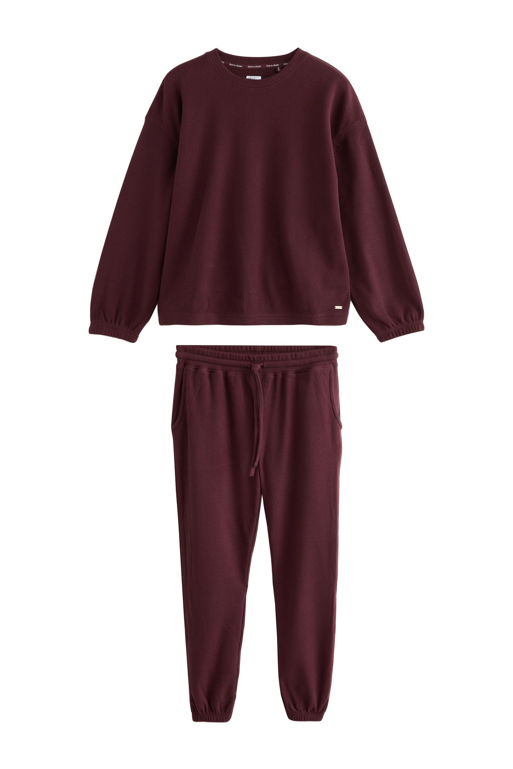 Next Pyjama Kuschliger Langarm-Schlafanzug mit Waffelstruktur günstig online kaufen