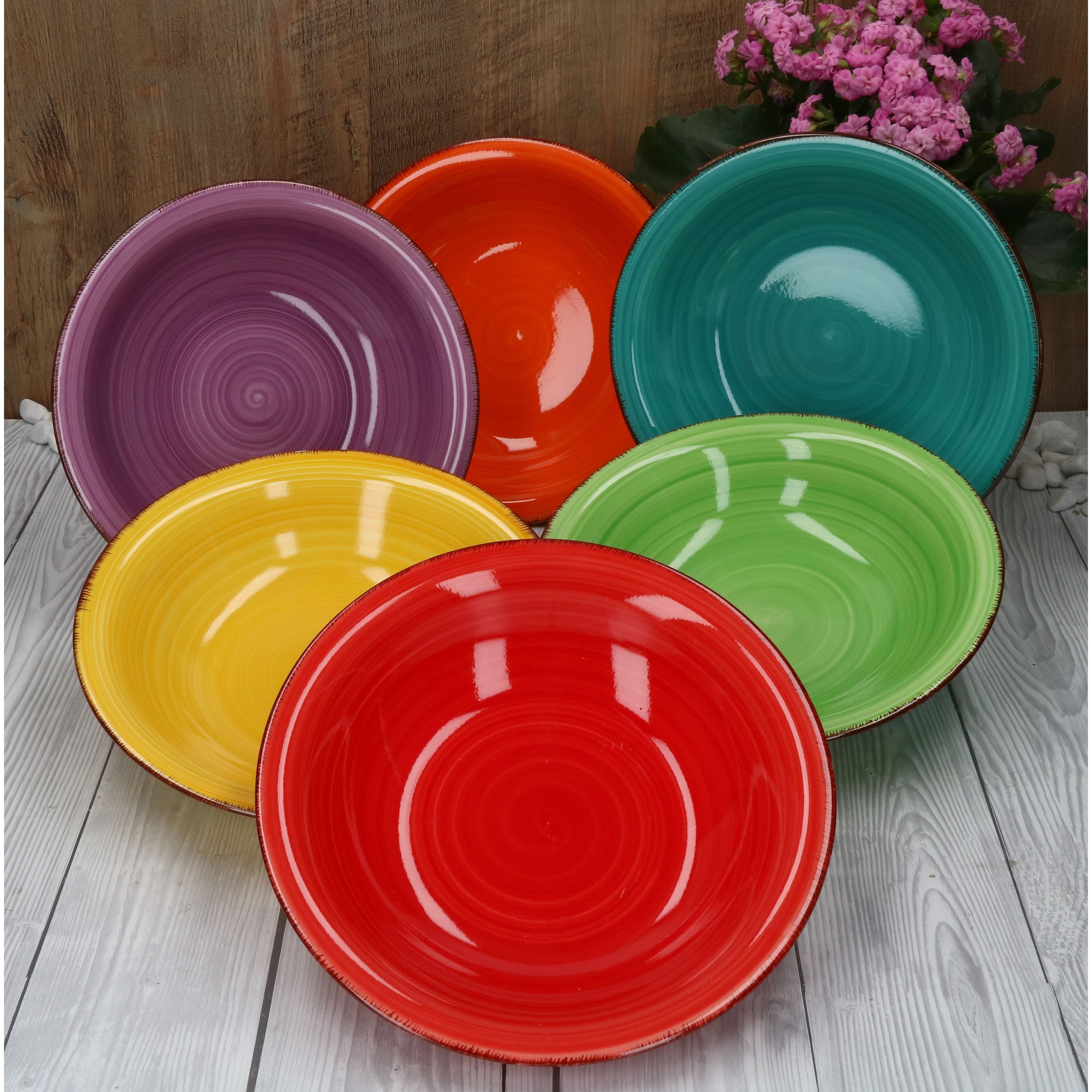 MamboCat Suppenteller 6er Set Suppenteller Uni Bunt