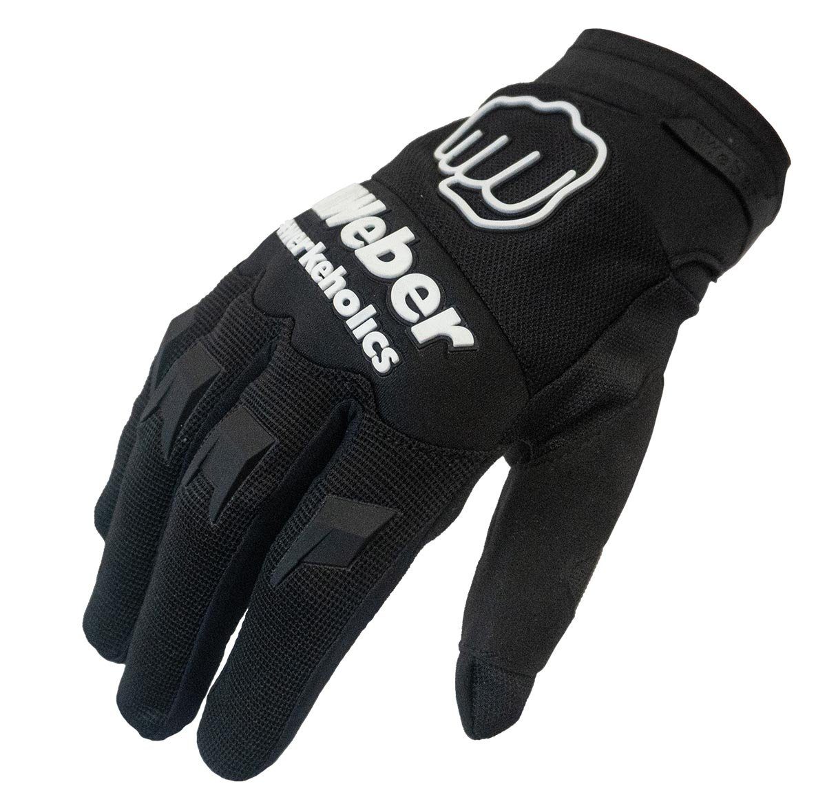 Weber GmbH Motorradhandschuhe Weber Handschuhe schwarz weiß #Werkeholics 