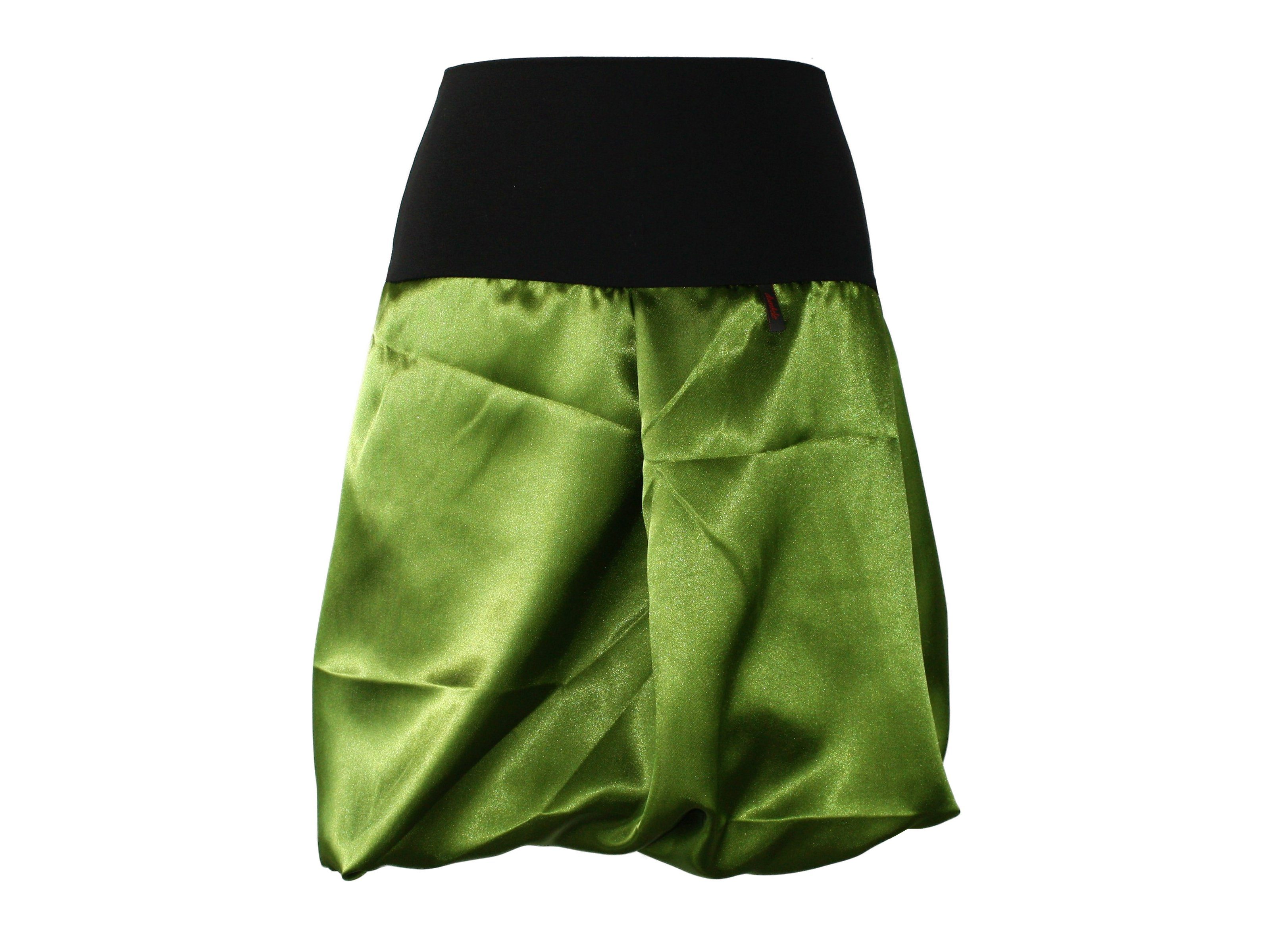 dunkle design Ballonrock Grün oder Satin Bund Farbwahl 51cm elastischer 45cm Mini