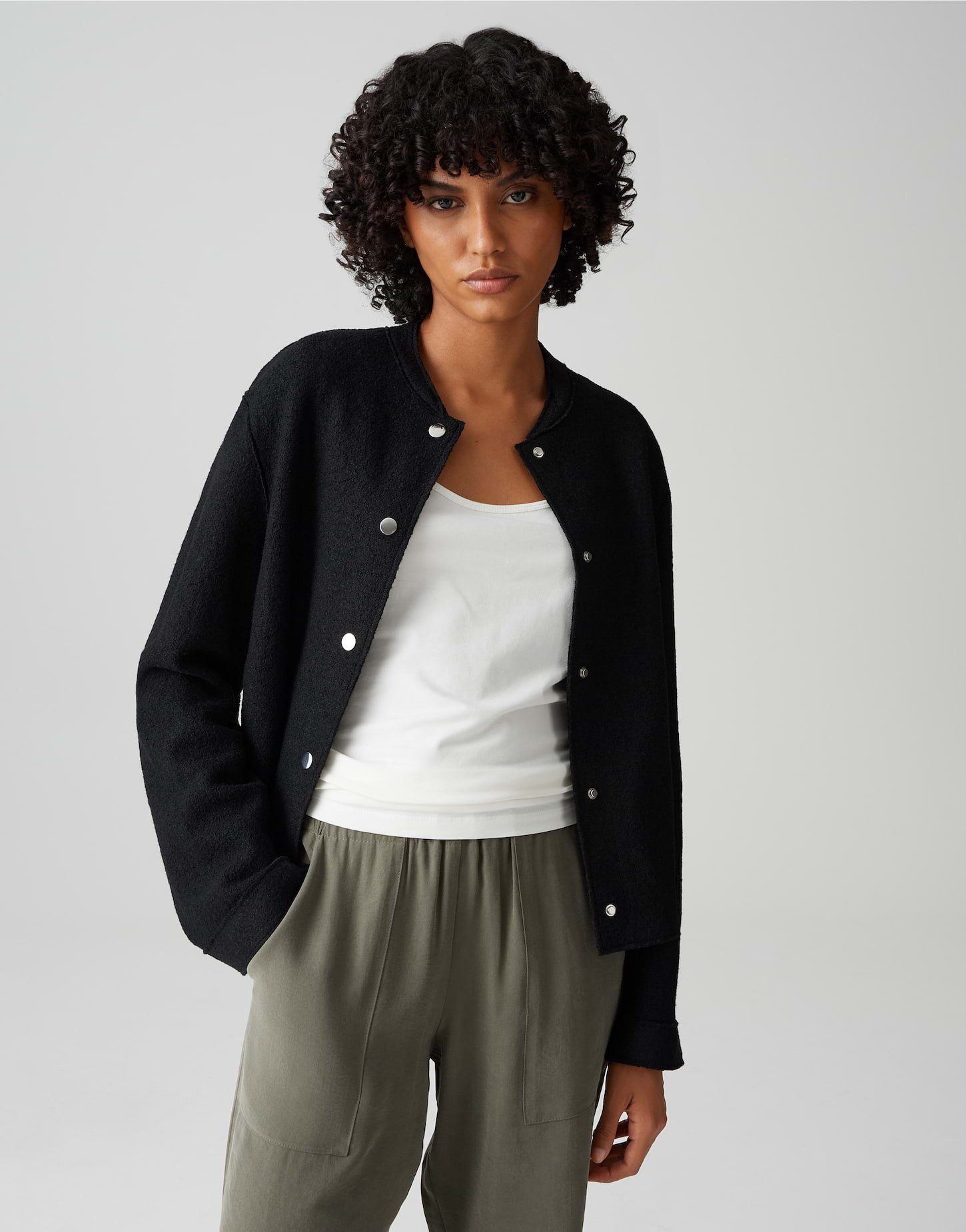 OPUS Bomberjacke Bomberjacke HOSANA Regular aus wärmendem Woll Mix günstig online kaufen