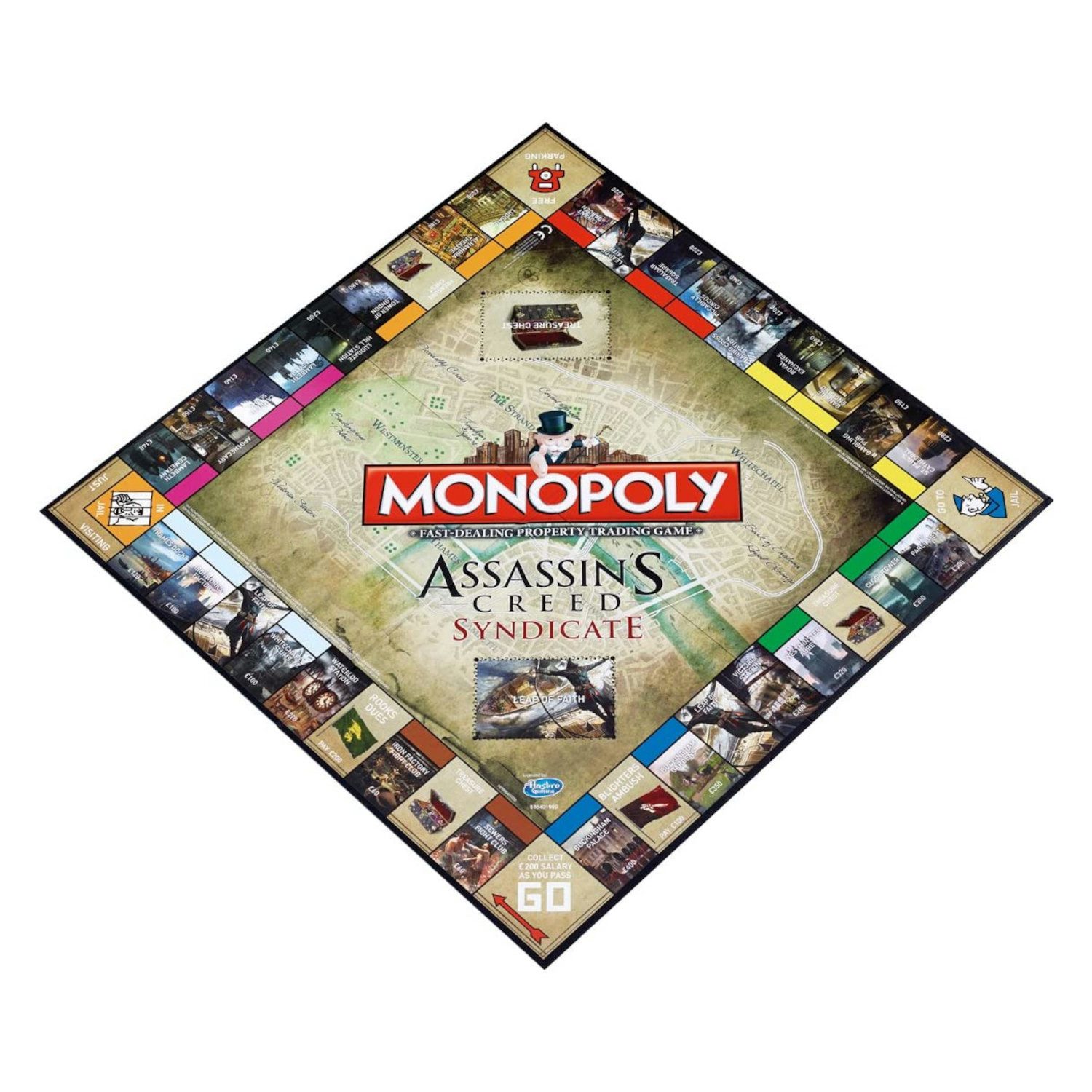 Winning Moves Spiel Monopoly Assassin's Creed Syndicate (englisch), Brettspiel, englische Ausgabe