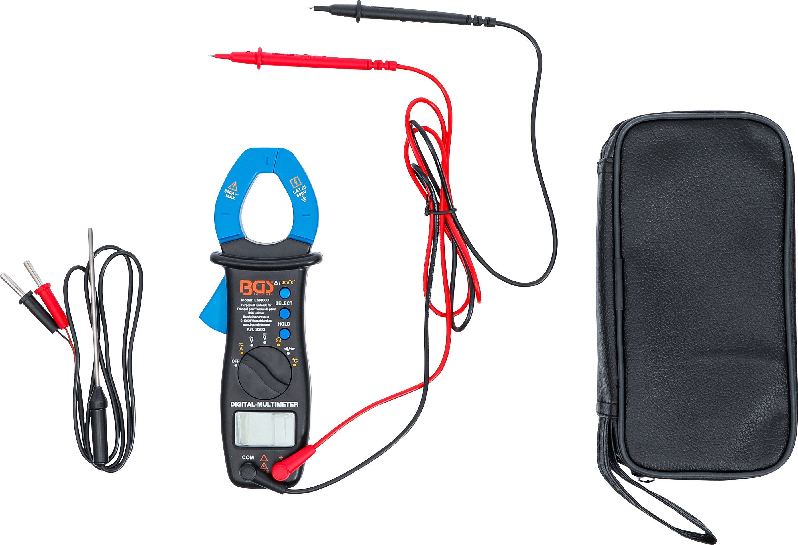 Gleich- BGS St) Tasche, Spannungsprüfer mit (1 Zange Digital-Multimeter Wechselstrom und mit für technic