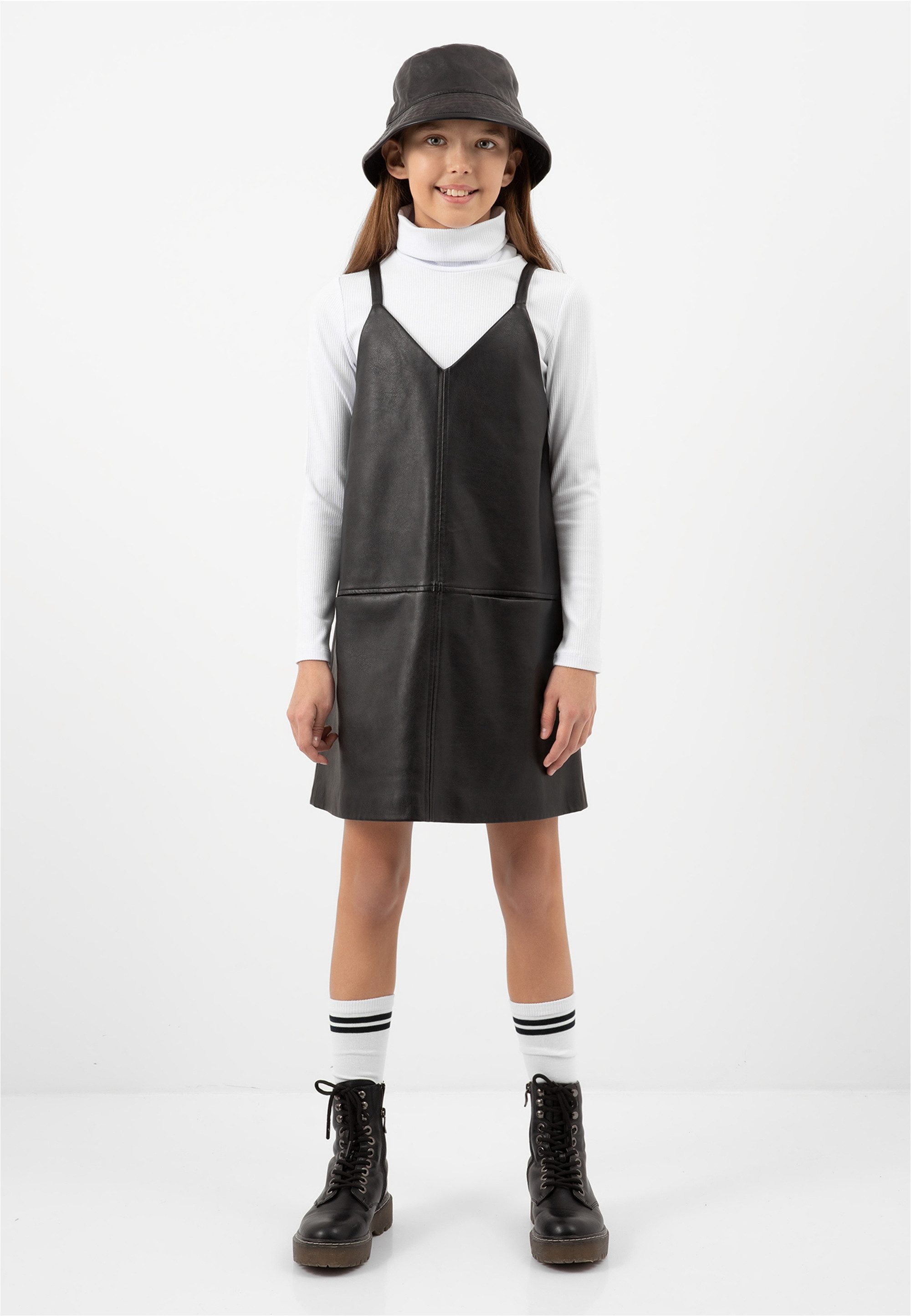 Gulliver Jerseykleid aus weichem Kunstleder günstig online kaufen