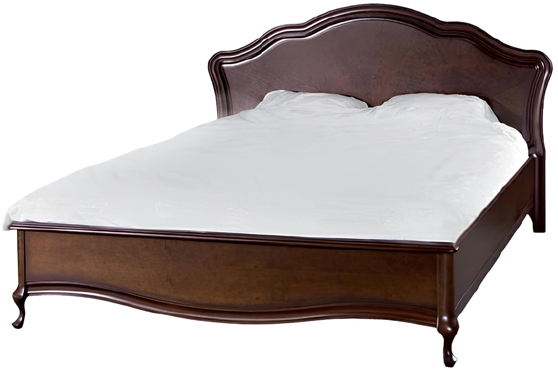 Xlmoebel Holzbett Doppelbett im Chippendale-Stil mit elegantem Design und Komfort (1-tlg., Bett Ehebett Doppelbett Schlafzimmer - Model V-P-N), Hergestellt in Europa