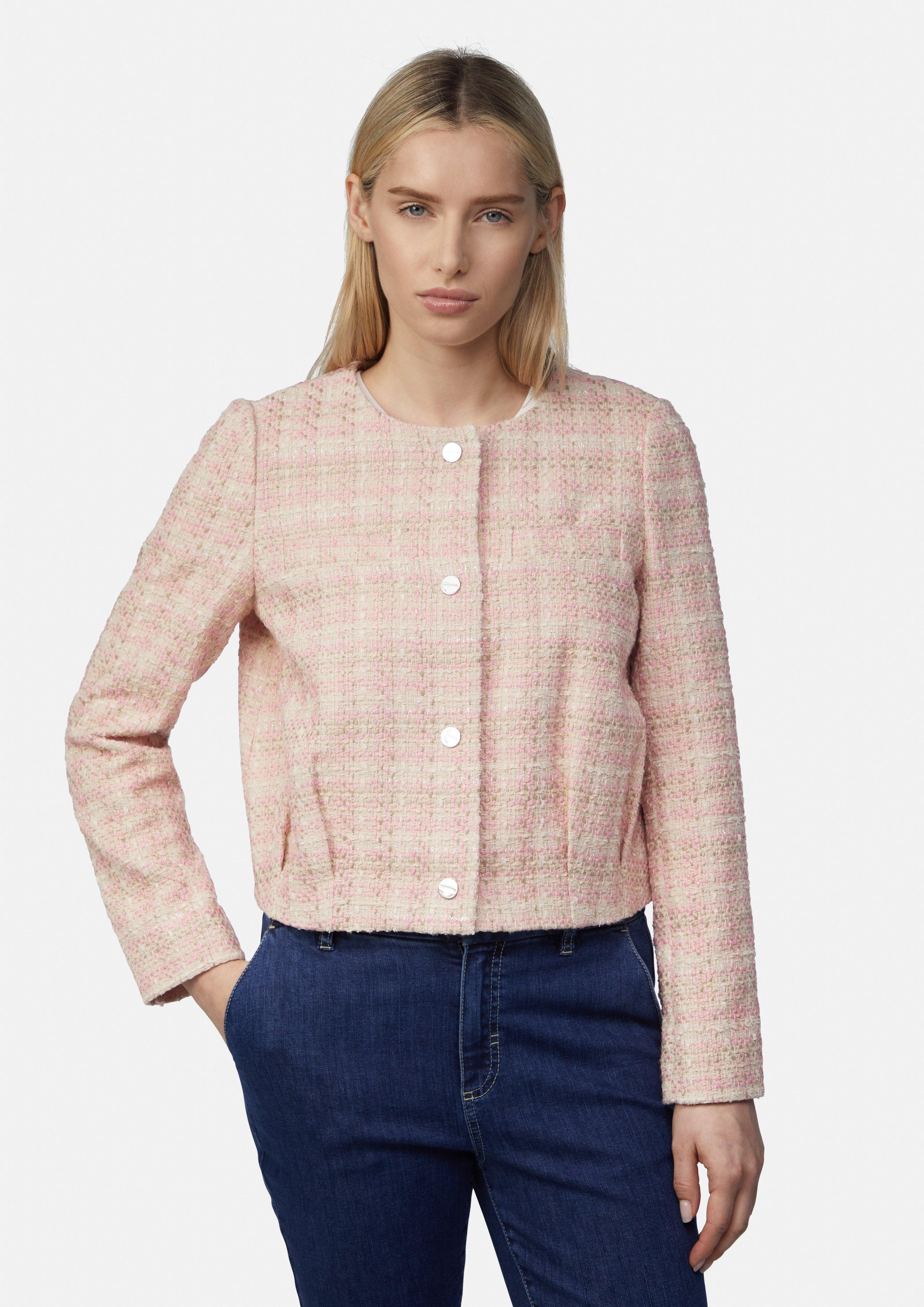 Comma Blusenblazer Tweed-Jacke im Boxy Fit günstig online kaufen