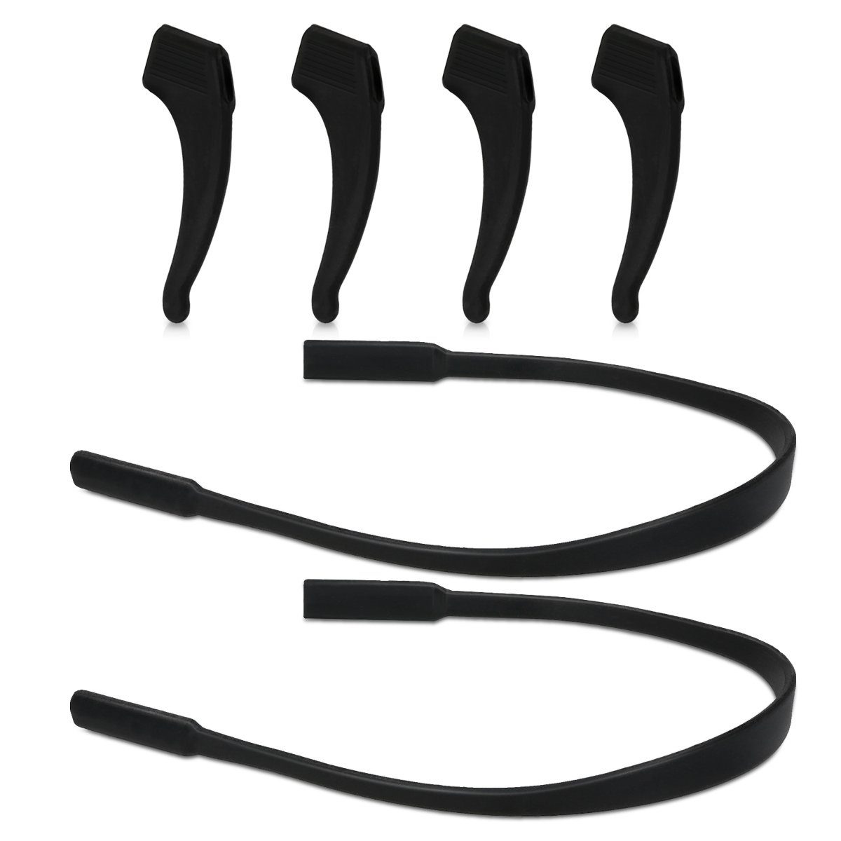 kwmobile Brillengestell kwmobile Antirutsch Halterung und Brillenband für Brillenbügel Set -