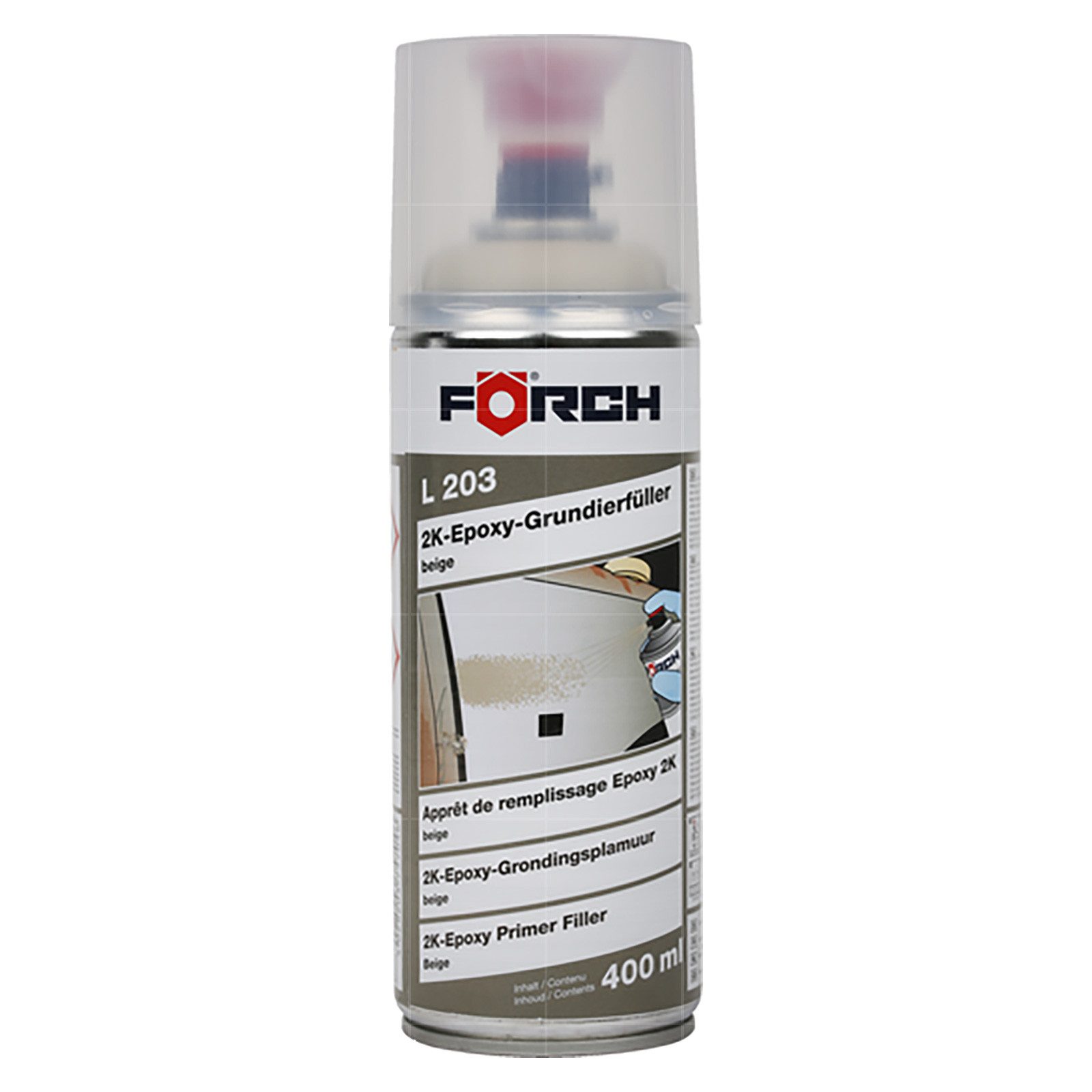 FÖRCH Rostschutzgrundierung L203 2K-Epoxy-Grundierfüller - 0.4 Ltr (Beige)