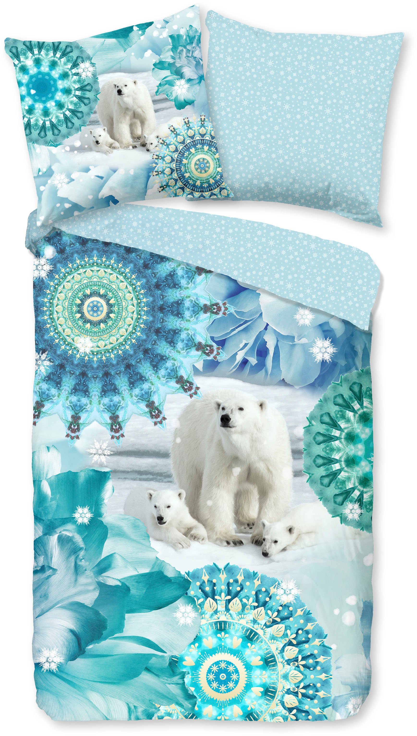 hip Wendebettwäsche »Seppo«, Biber, 135x200, Warm, Weich, Wendeoptik, Reißv günstig online kaufen
