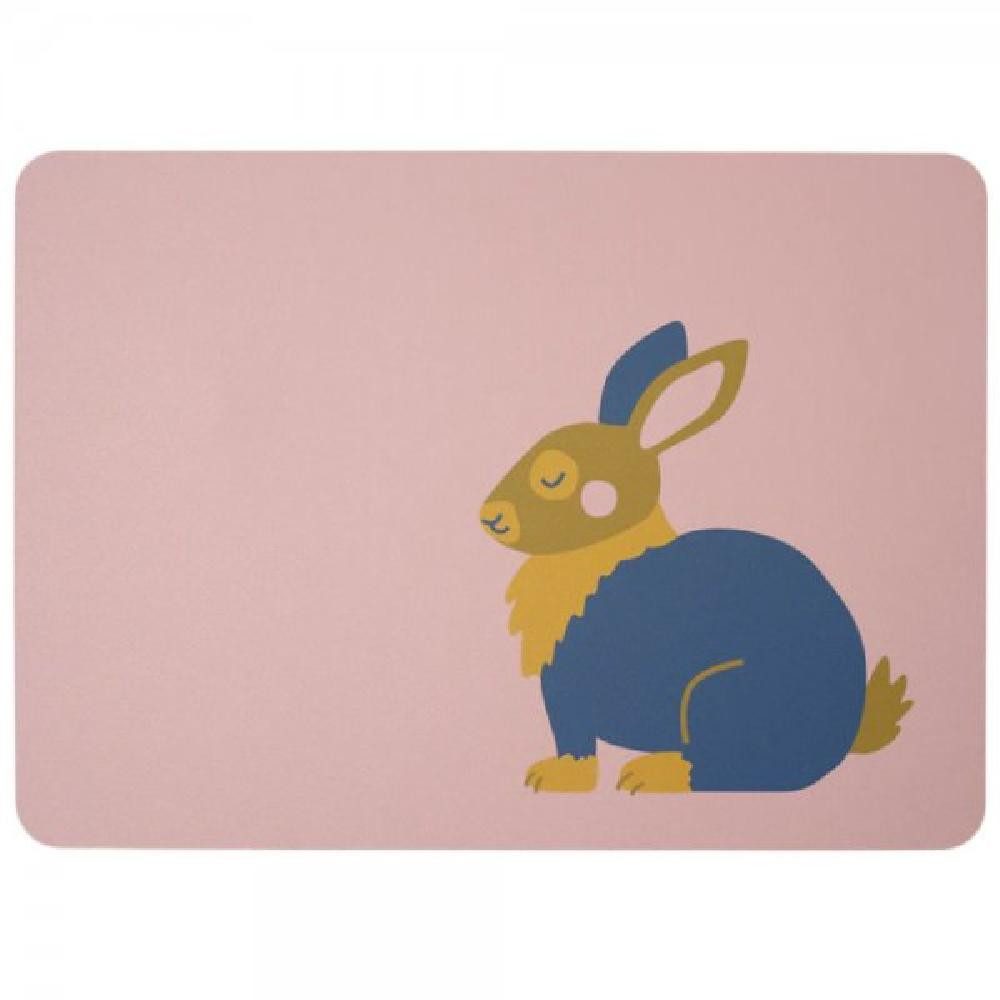 ASA SELECTION Kindergeschirr-Set Asa Tischset Coppa Kids Kaninchen Karla Rosa (46x33cm)