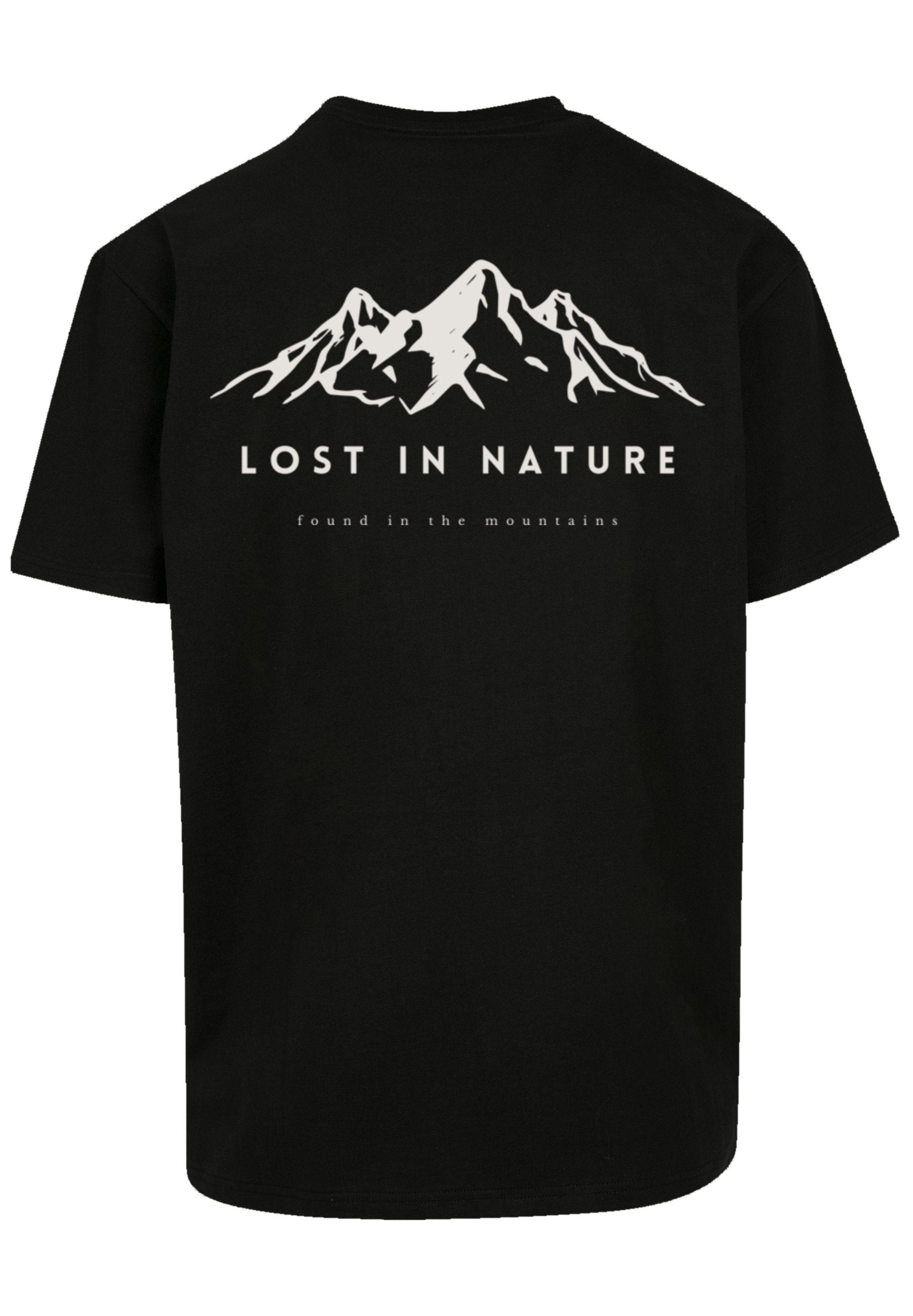 schwarz in nature F4NT4STIC T-Shirt Print Lost
