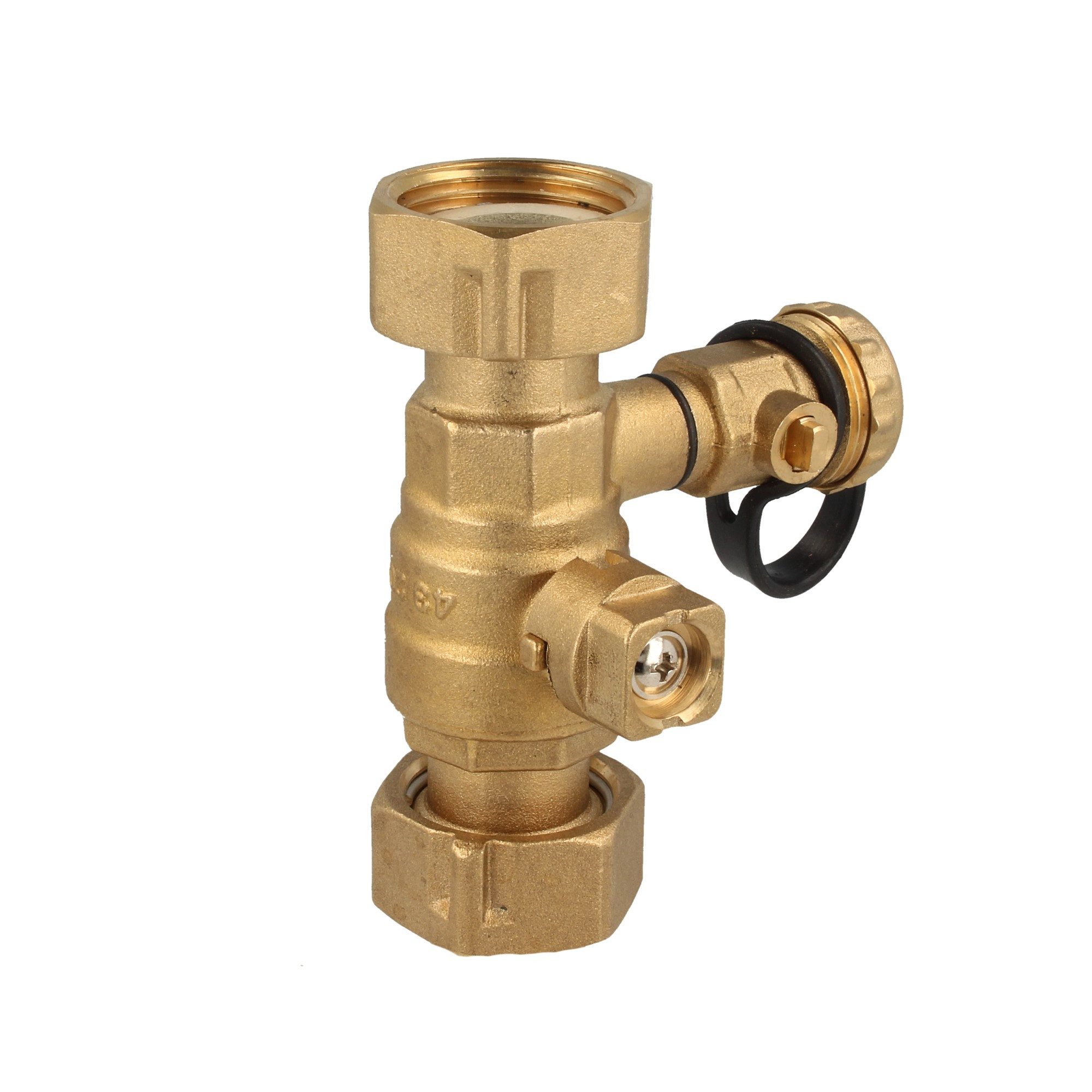 Zilmet Deutschland GmbH Heizkörper Solar-Kappenventil ZSKV-1 Zoll, mit Entleerung und Schlauchanschluss