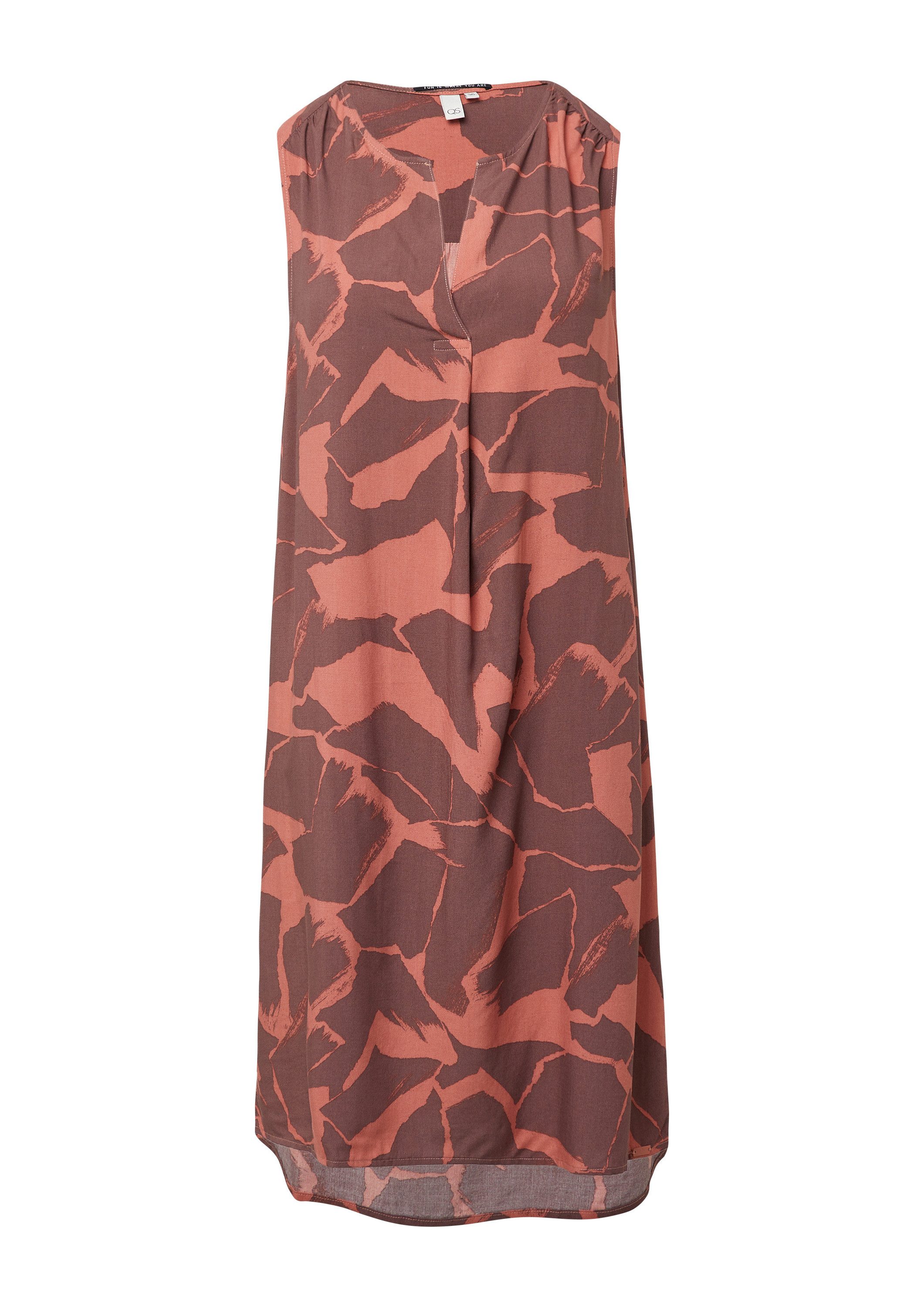 QS Minikleid Kleid Knielanges Viskosekleid (1-tlg) günstig online kaufen