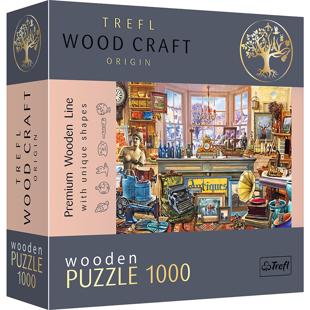 Trefl Puzzle Steve Crisp Antiquitätenladen 1000 Teile Holzpuzzle, 1000 Puzz günstig online kaufen