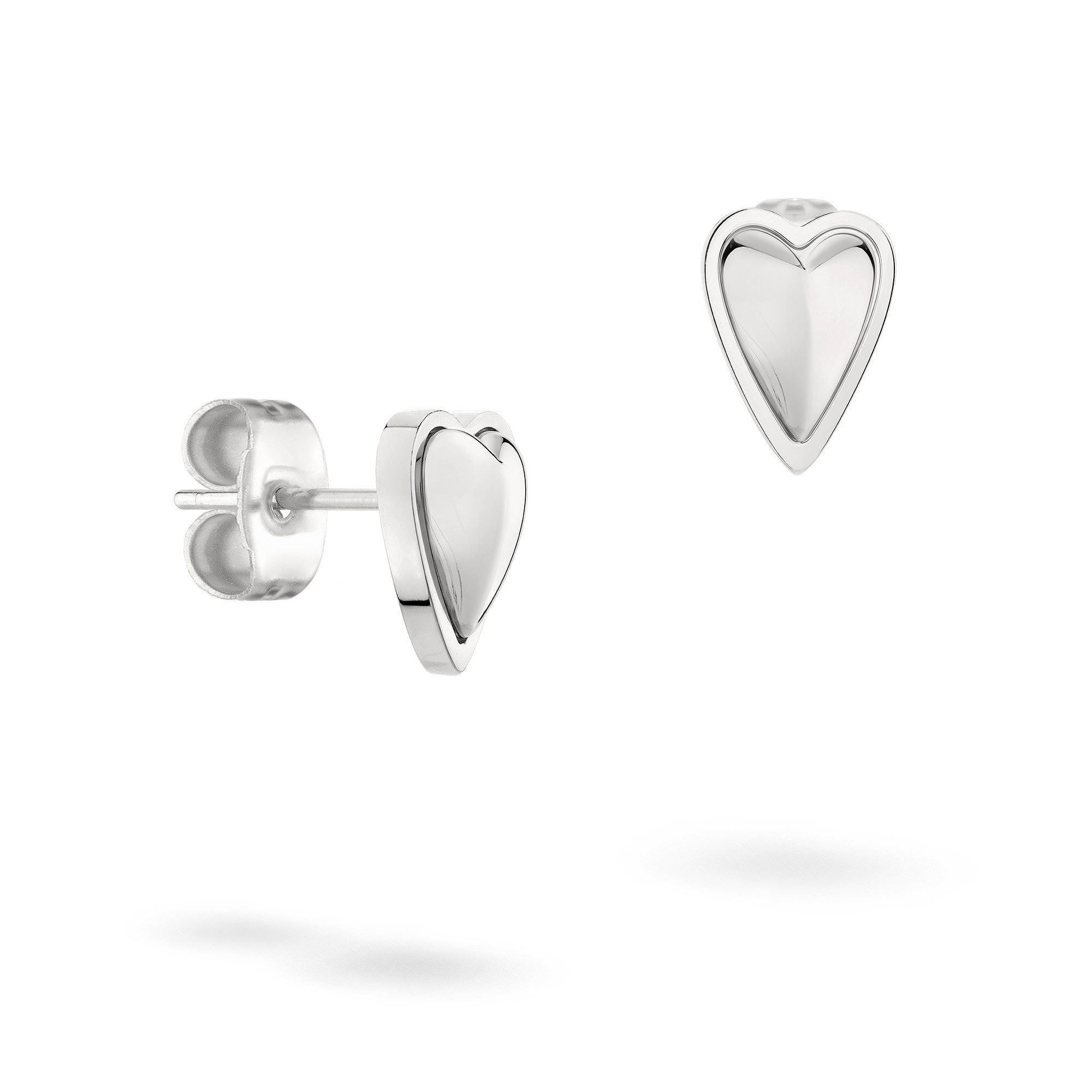 Paar Ohrstecker Metal Heart, Herz