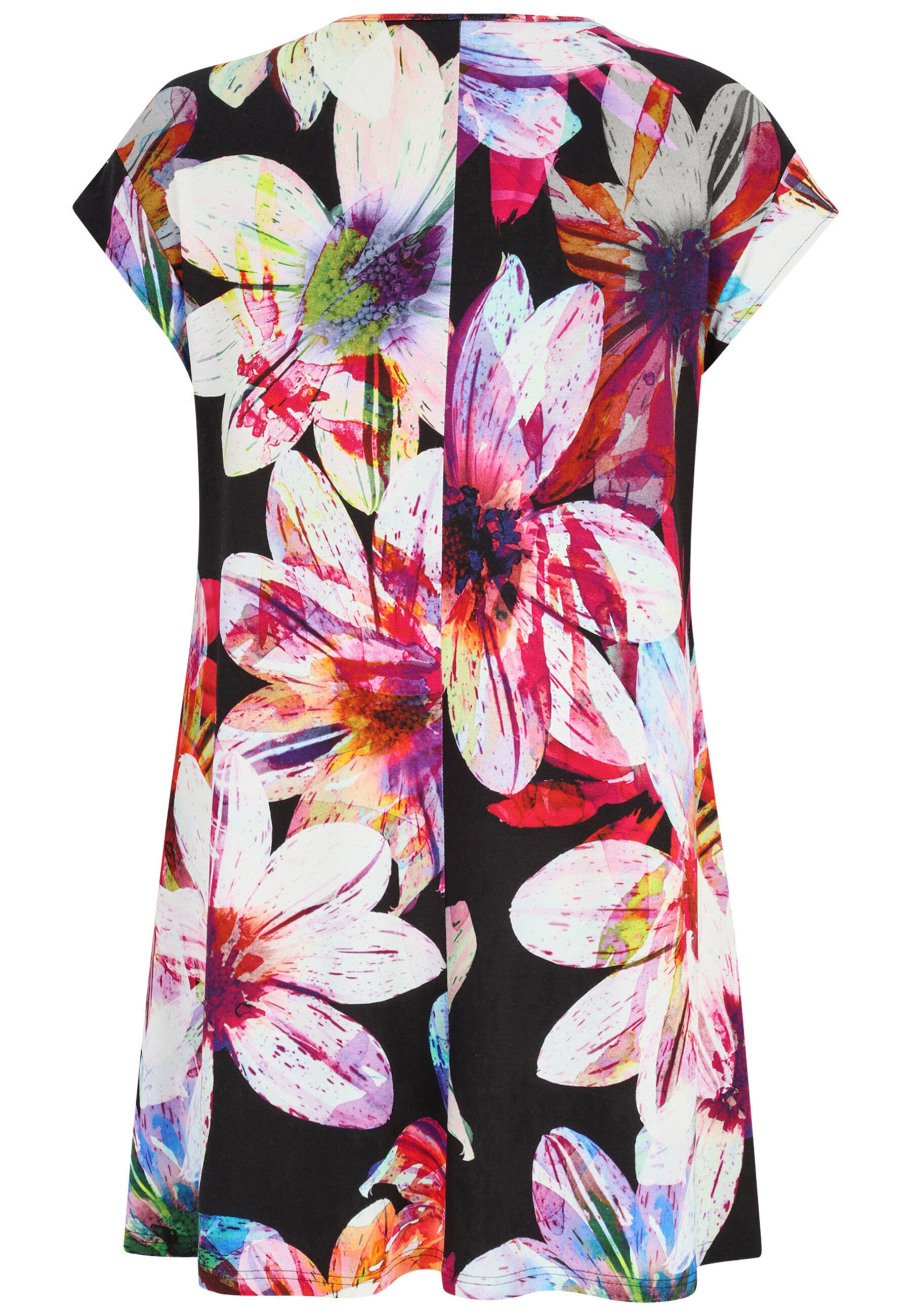 Doris Streich Longshirt (1-tlg) mit Blüten-Print günstig online kaufen