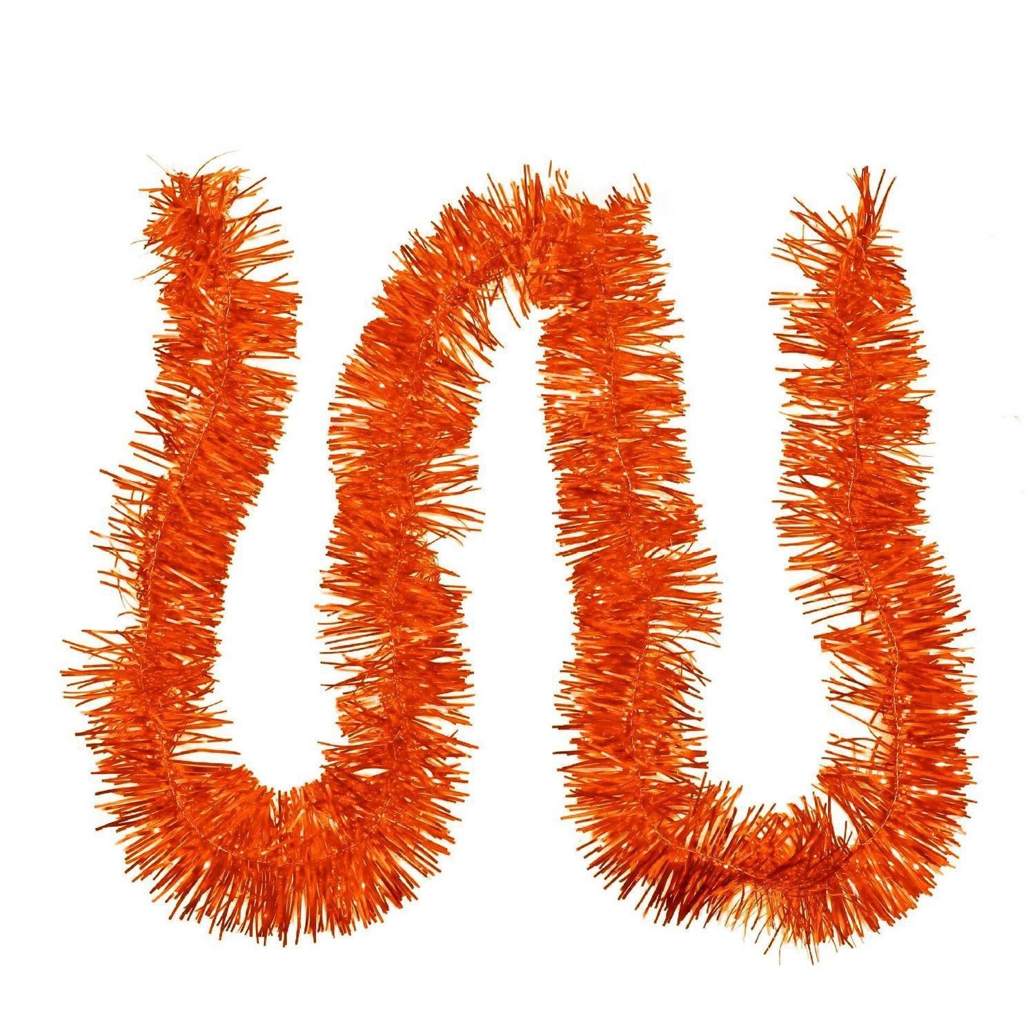 LuxusKollektion Girlanden Lametta Girlande 30m Orange Metallic