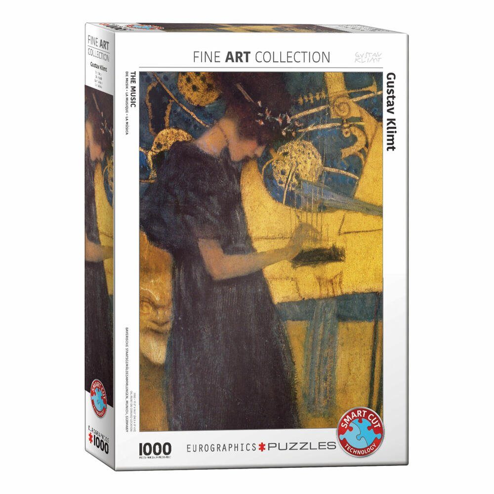 EUROGRAPHICS Puzzle Die Musik von Gustav Klimt, 1000 Puzzleteile