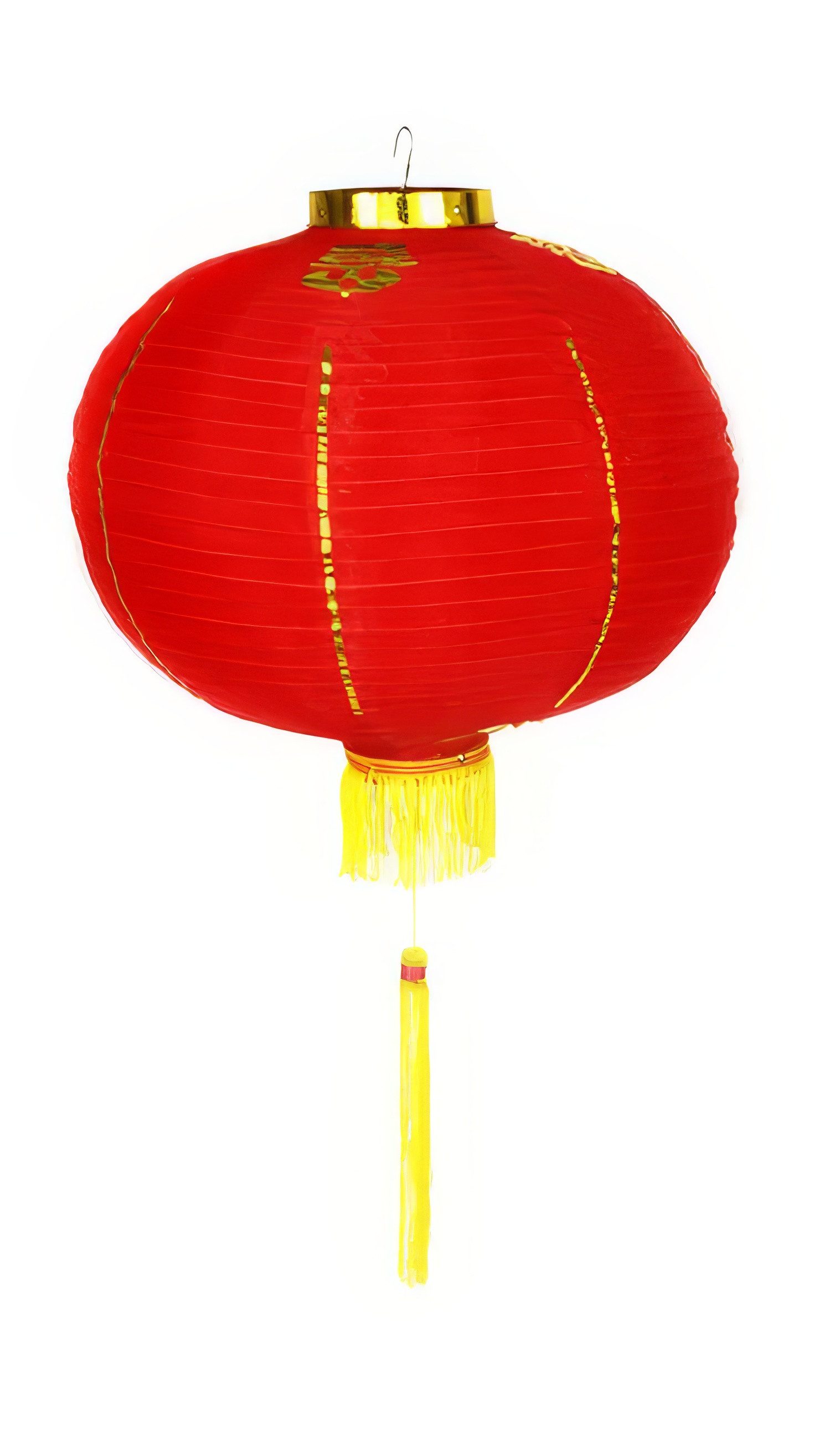 Yudu Hängedekoration Lampion Dekolampion Fengshui Draht & Seide Fransen rund Asia