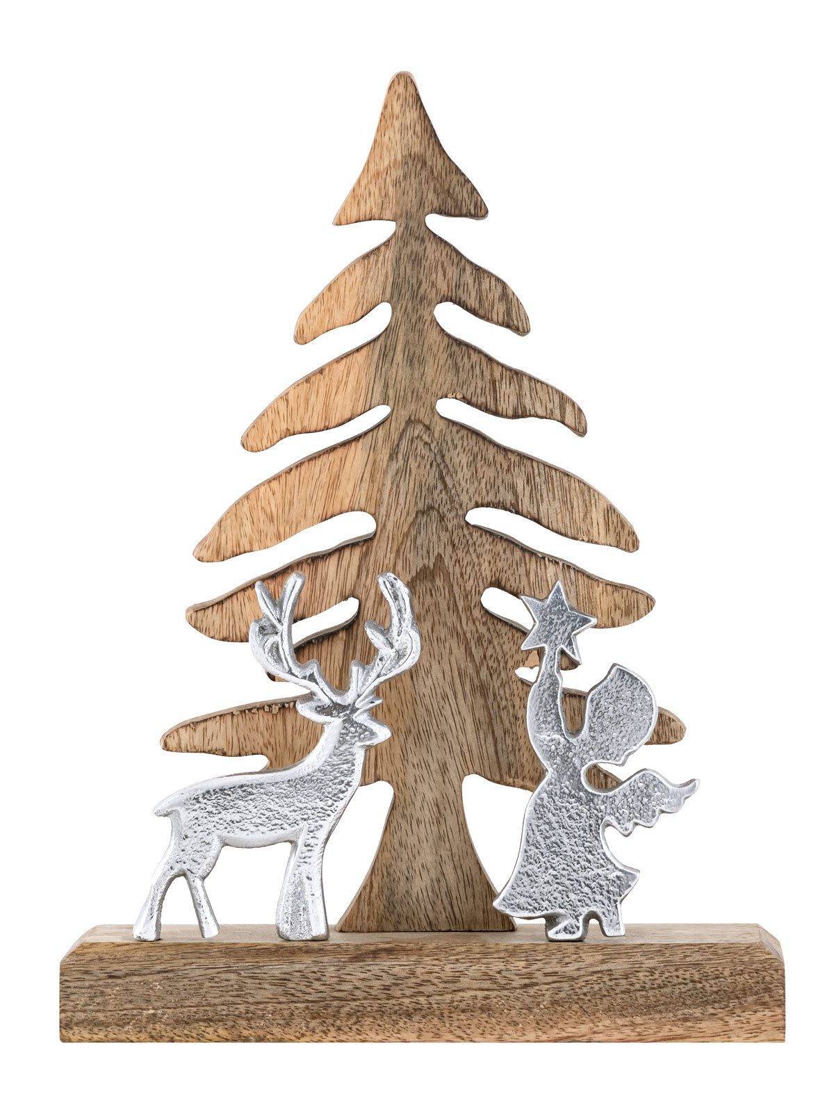 Amagohome Dekofigur Dekofigur Engel Holzfigur Schutzengel günstig online kaufen